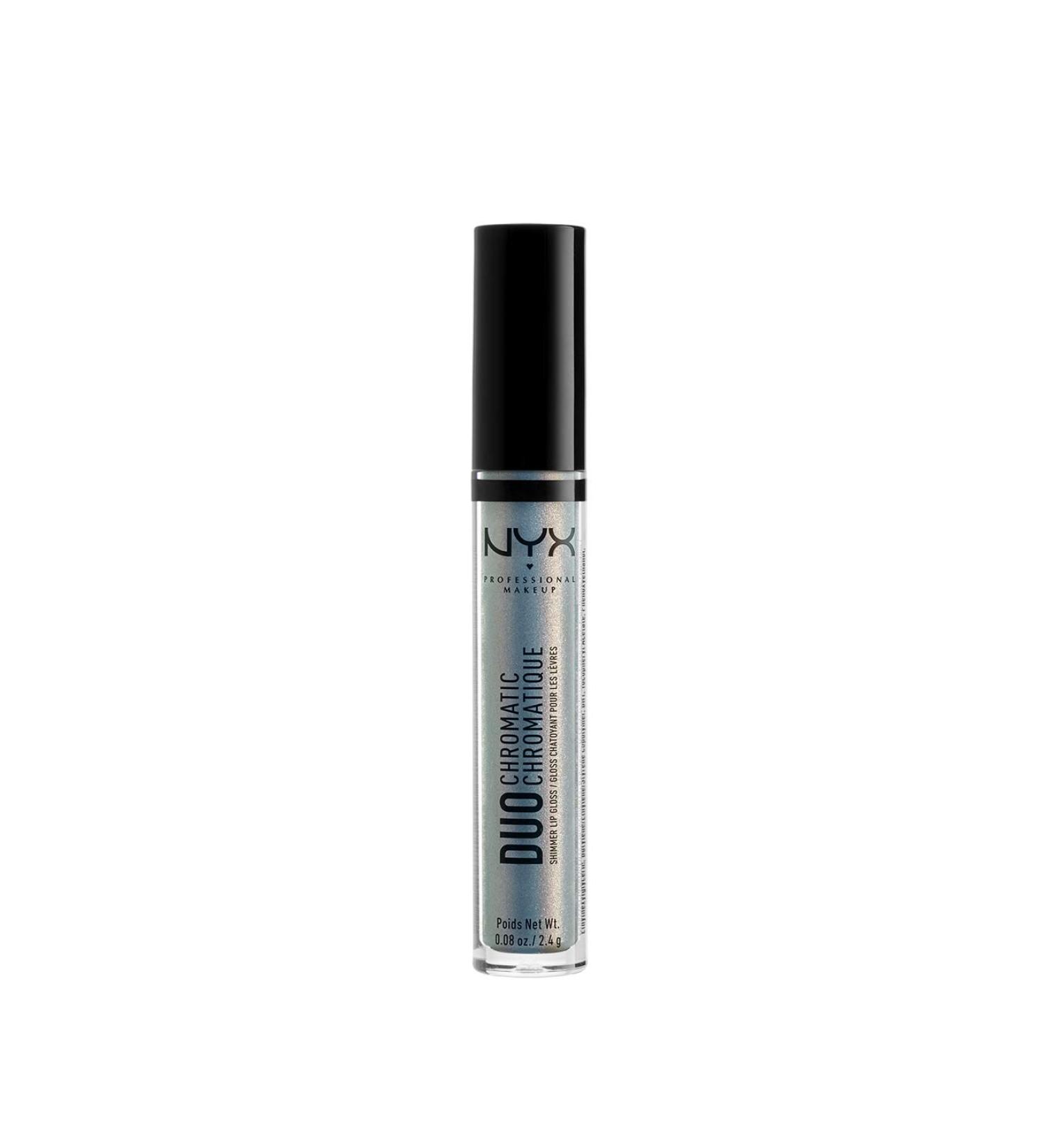 NYX Duo Chromatic Lip Gloss - Day Club Light Blue with Pink/Lavender Pearl - Buy Online on GoSupps.com