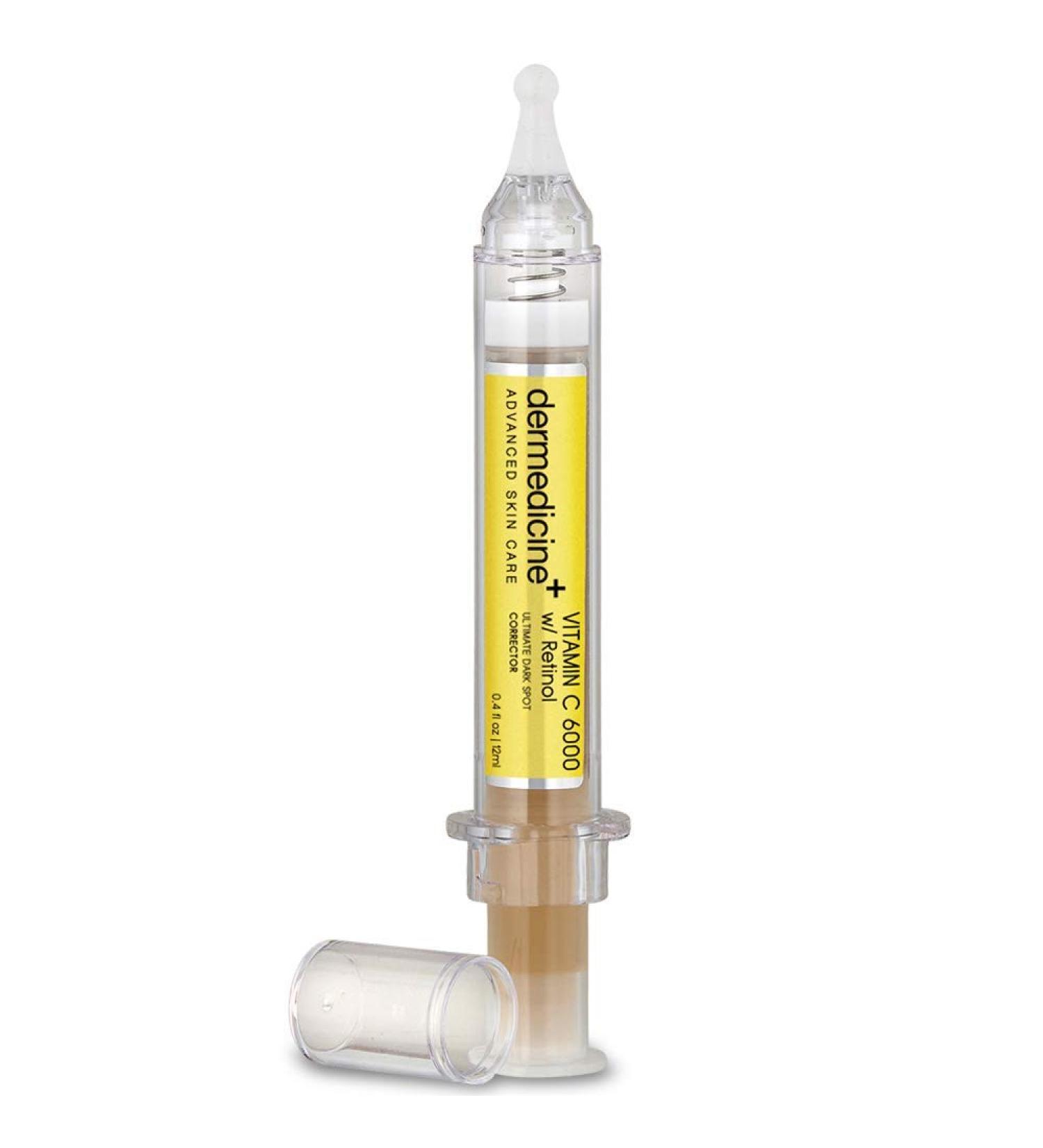 Vitamin C 6000 & Retinol Dark Spot Corrector Serum | Fade Pigmentation & Smooth Wrinkles with Seaweed & Hyaluronic Acid - Buy Online on GoSupps.com