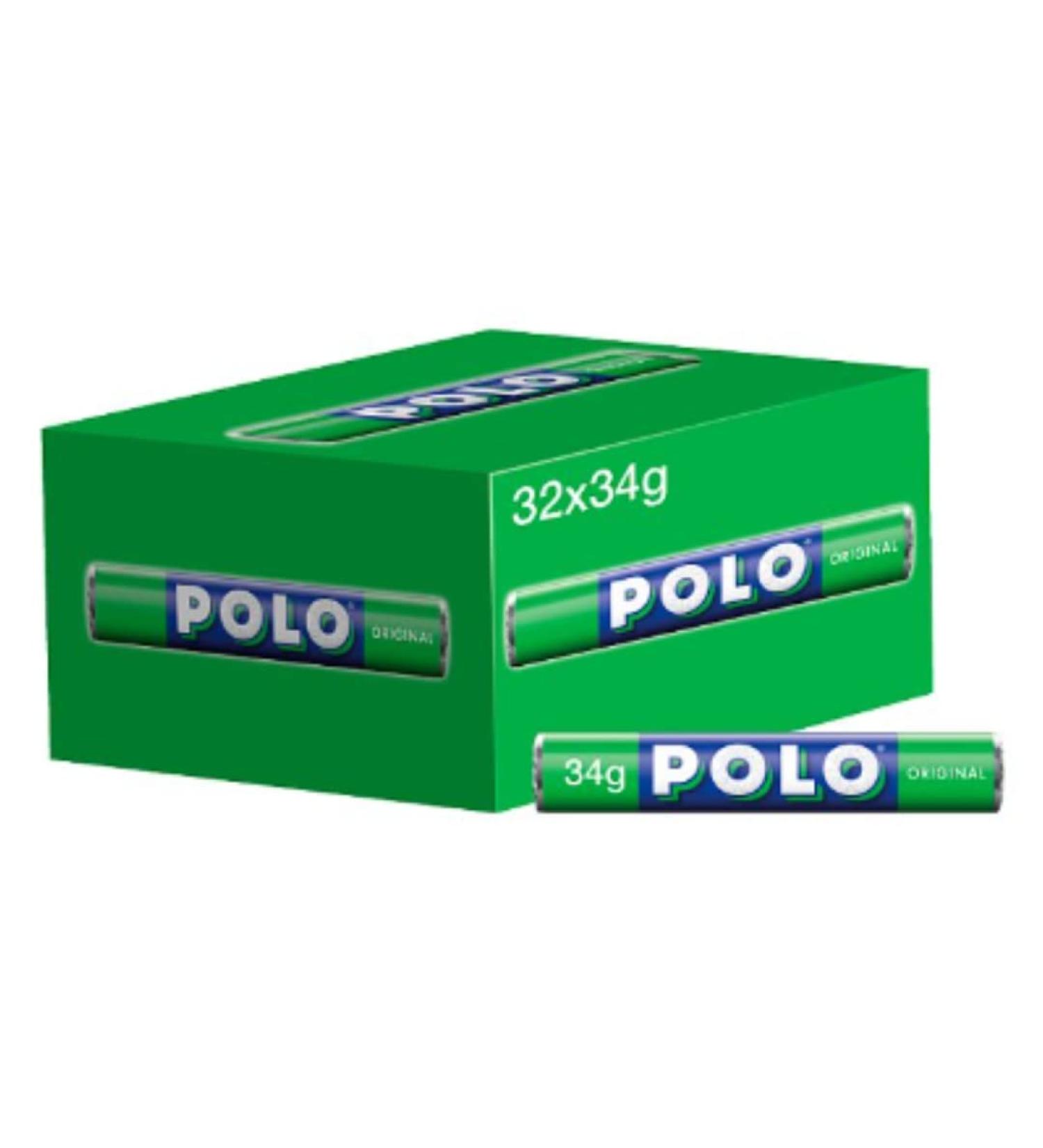 Polo Original Tube Mint 34g x Box of 32