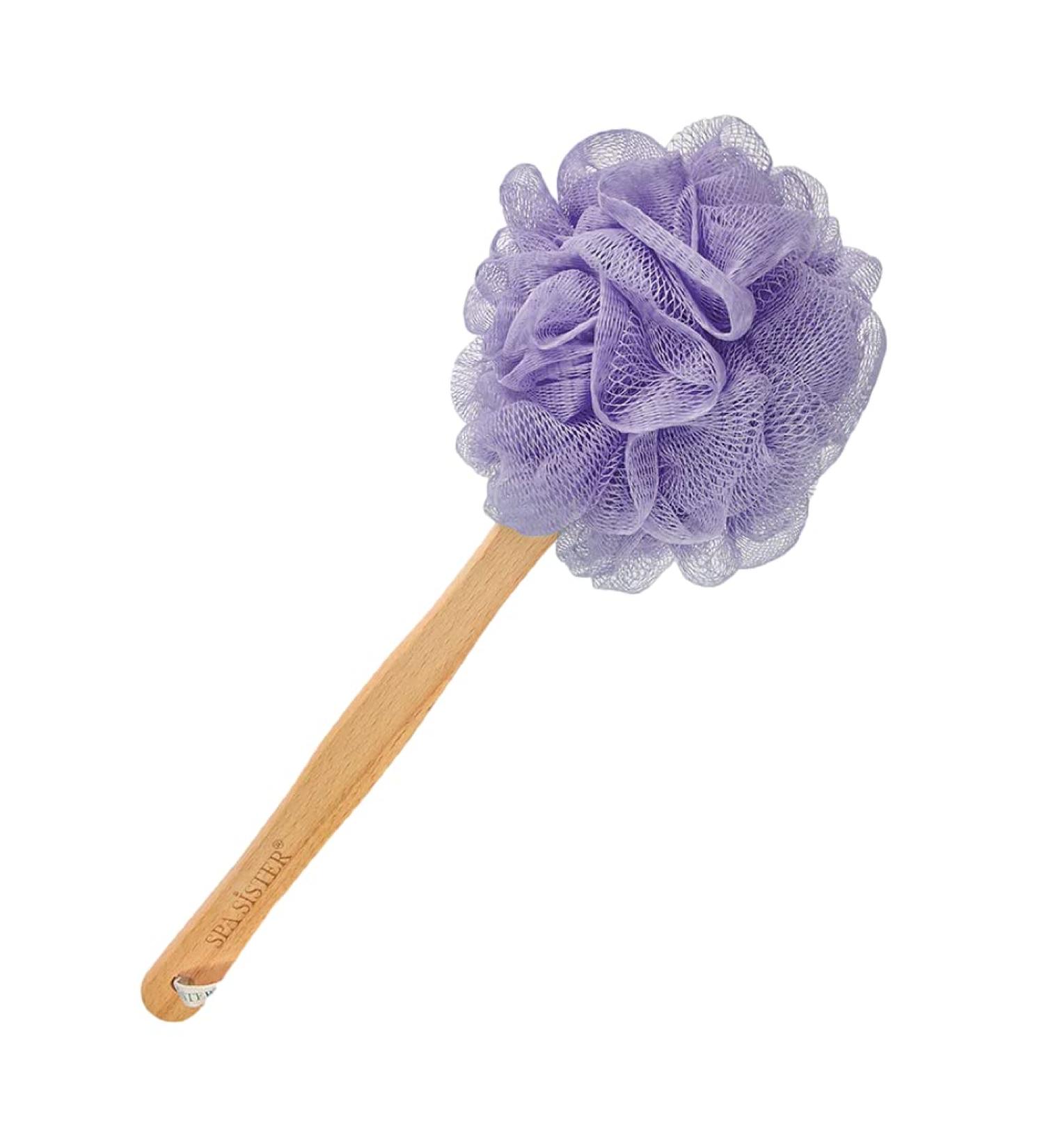 Beech Wood Bath Accessories Net Sponge - Blue | Eco-Friendly Exfoliating Tool - Buy Online on GoSupps.com