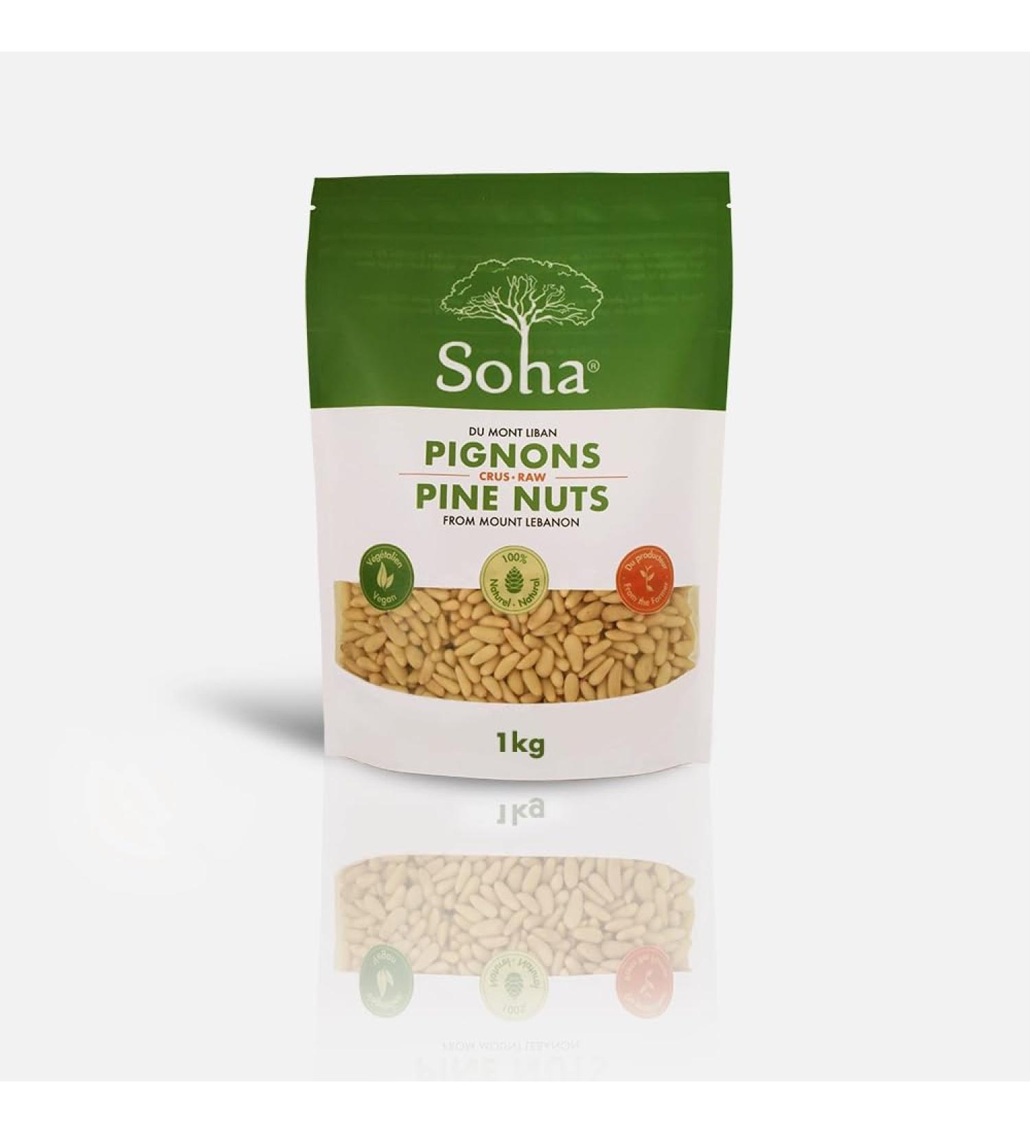 Mediterranean pine nuts Pine Nuts 1 Kg - High Protein Iron Fiber - 1 Pack - Buy Online on GoSupps.com