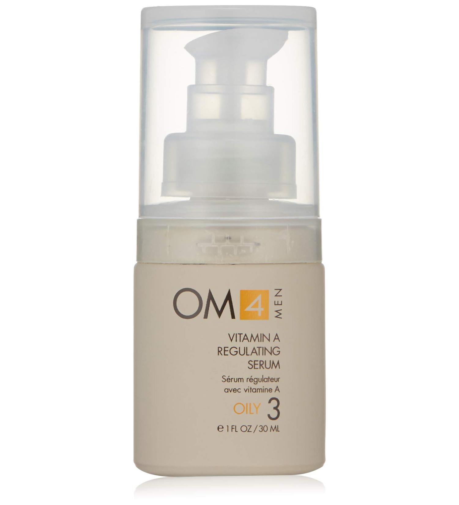 OM4 Oily Step 3: Vitamin A Regulating Serum for Men - Target Breakouts Reduce Shine & Oil Production | International Shipping - Buy Online on GoSupps.com