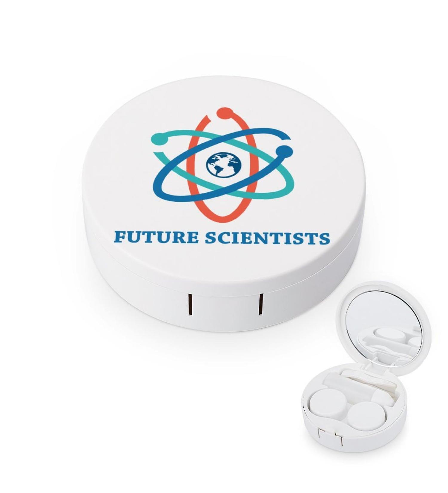 Buy Future Scientists Round Contact Lens Kit - Portable Storage Box with Mirror | Cute Lens Holder for International Shipping - Buy Online on GoSupps.com