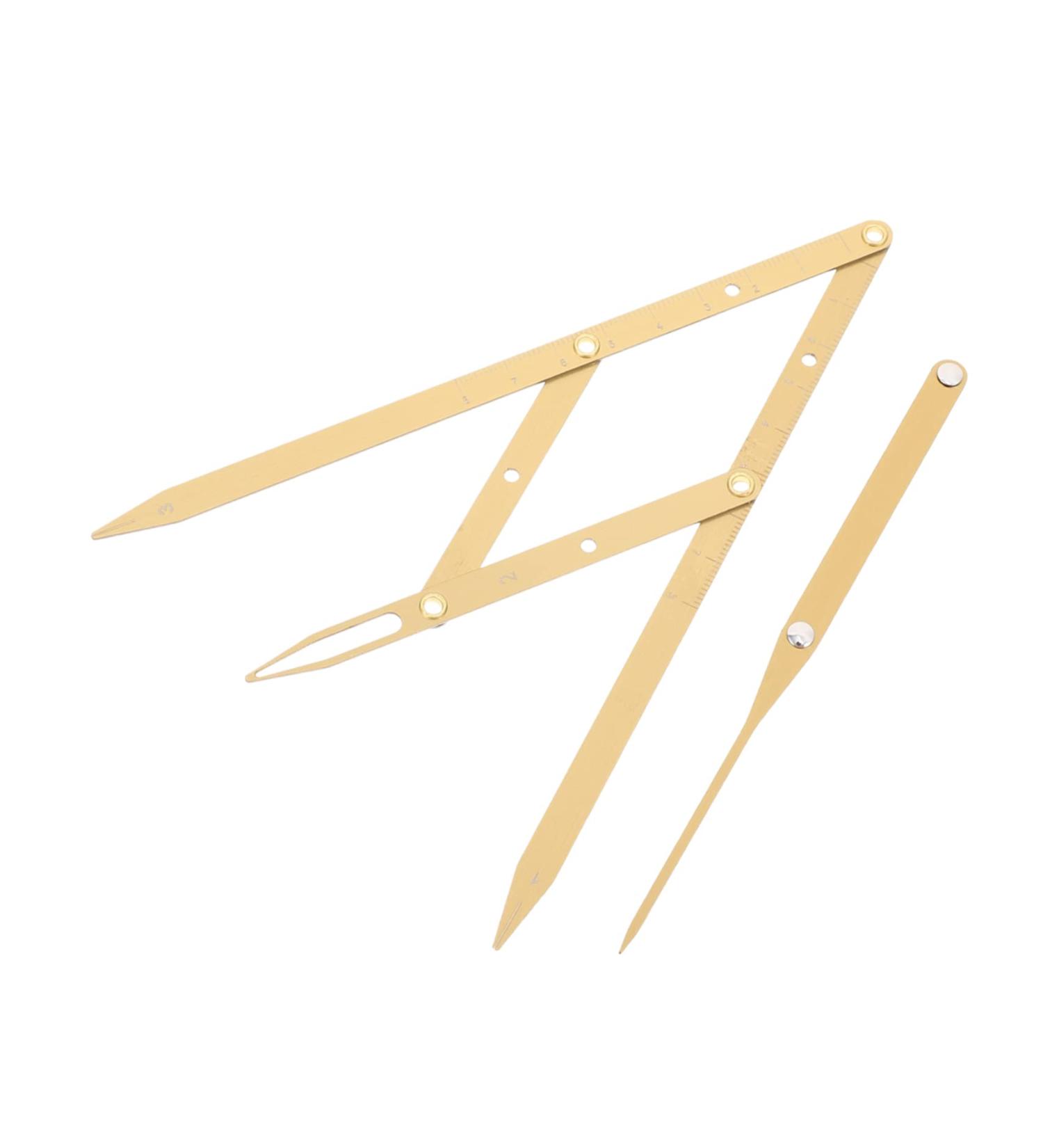 SOESFOUFU Eyebrow Ruler Tool 1pc Caliper Steel Golden Positioning Tools Sliding Mean Measuring Makeup Stainless Ratio Metal Dies 25x5x0.6cm Golden - Buy Online on GoSupps.com