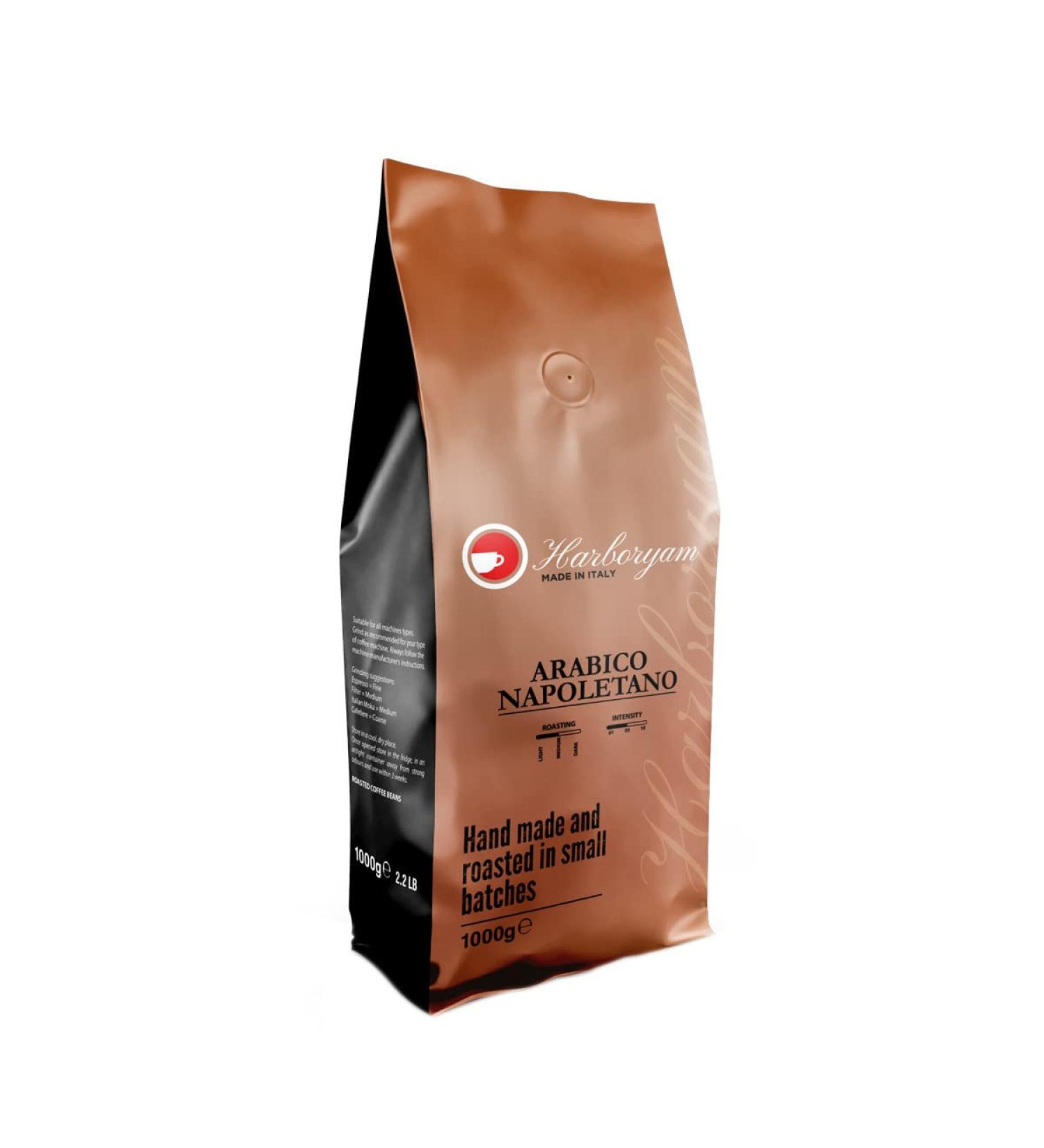 Premium 100% Arabica Blend Italian Coffee Beans (1kg) - Traditional Taste and Quality - Buy Online on GoSupps.com