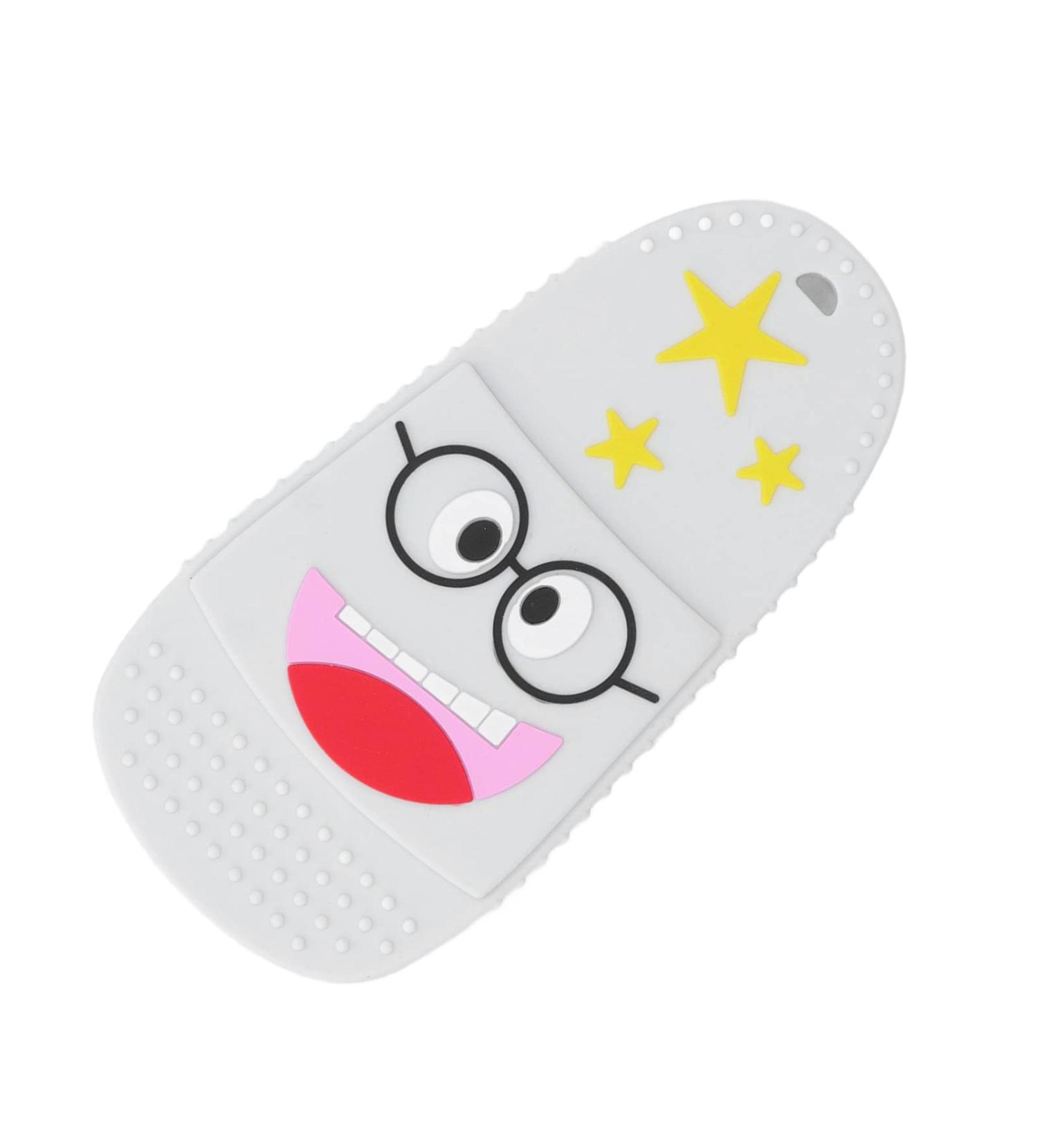 Baby Silicone Teether Improve Coordination Tactile Exploration Slipper Shaped Baby Teething Toy for Home Use (Beige) - Buy Online on GoSupps.com