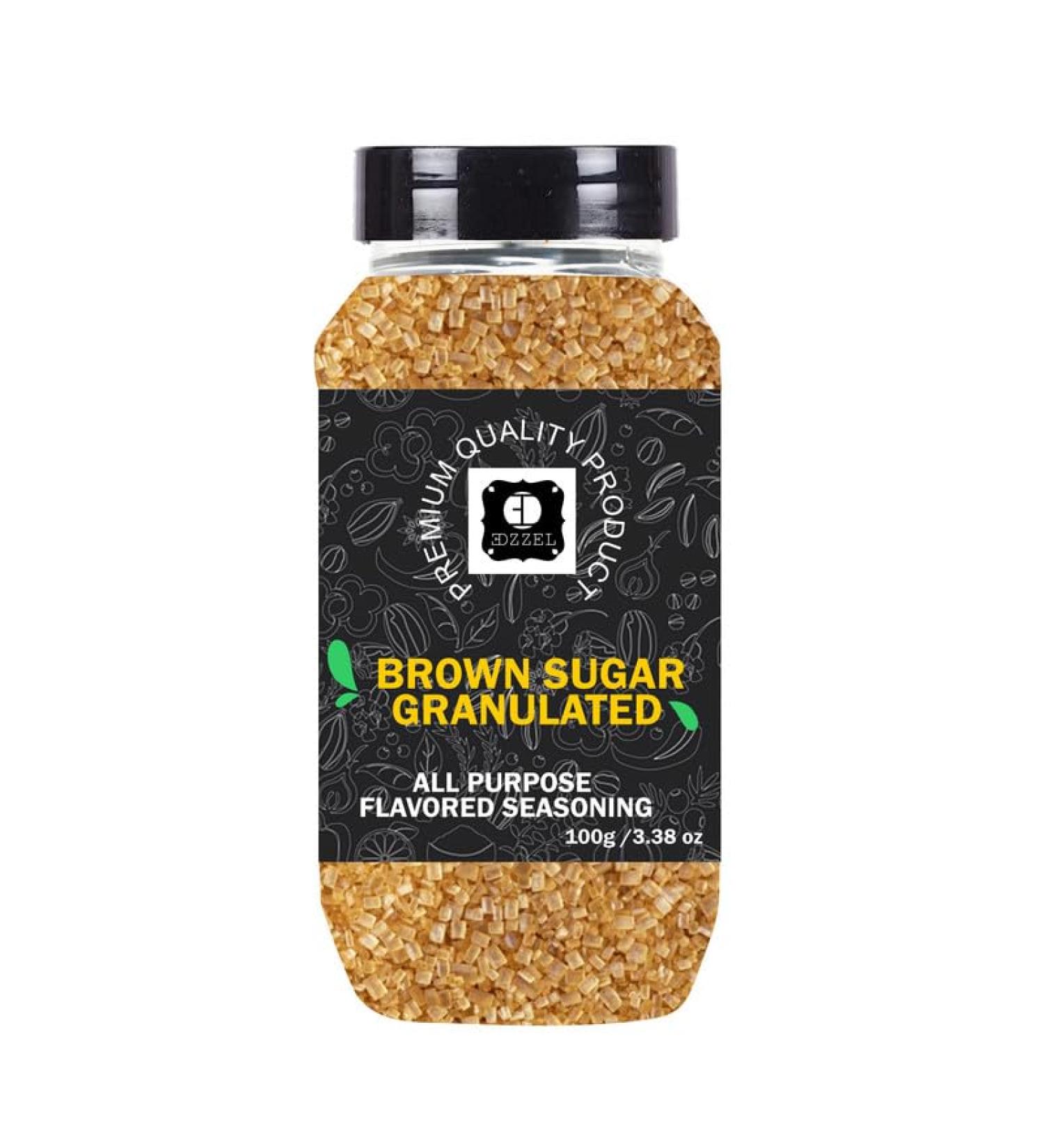 EDZZEL EDZZEL Premium Quality Natural Indian Brown Sugar Granulated 100g Box