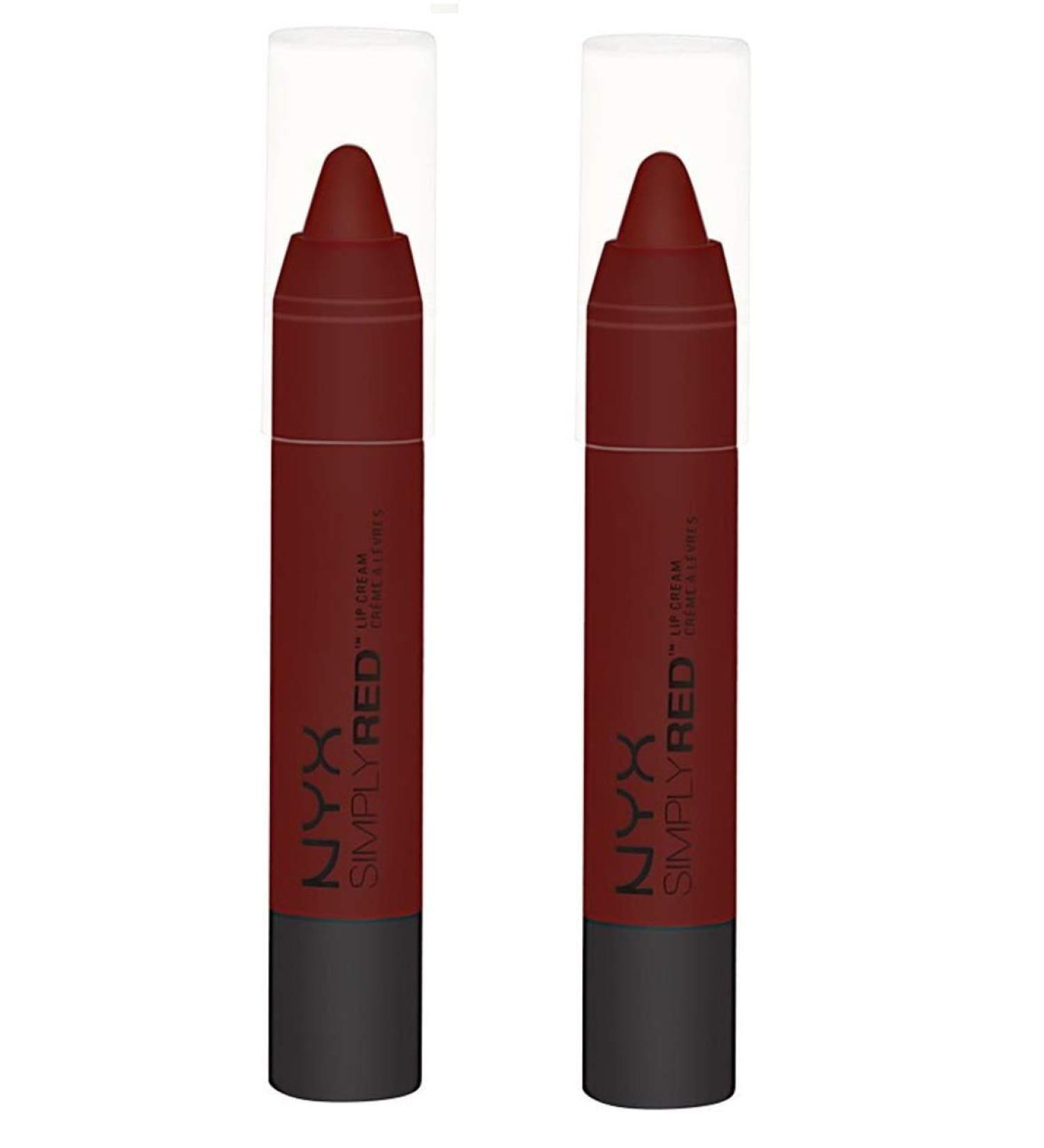 NYX Simply Red Lip Cream Leading Lady SR06 - Pack of 2 | Long-lasting Matte Finish - Buy Online on GoSupps.com