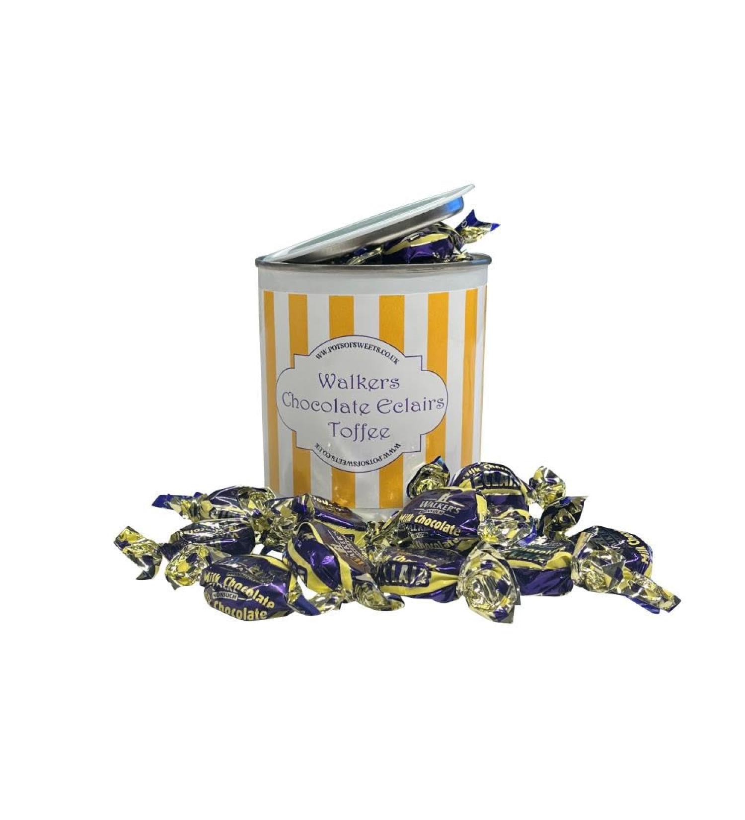 Walkers Milk Chocolate Eclairs - 250g Paint Pot Tin - Buy Online on GoSupps.com