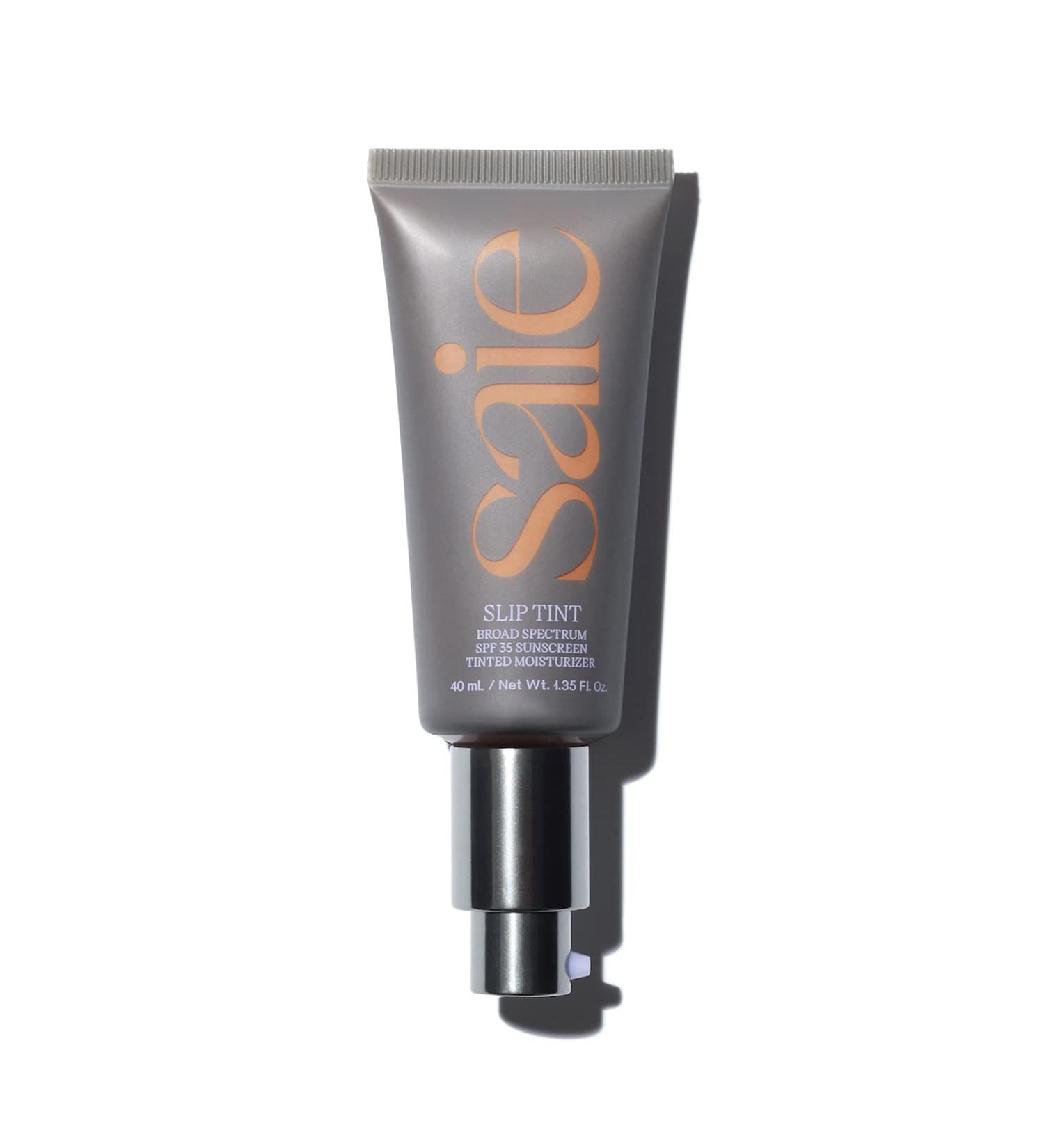 Saie Slip Tint SPF 35 Tinted Moisturizer - Shade Six (1.35 oz) | Light Coverage + Broad Spectrum Zinc Oxide Sunscreen - Buy Online on GoSupps.com