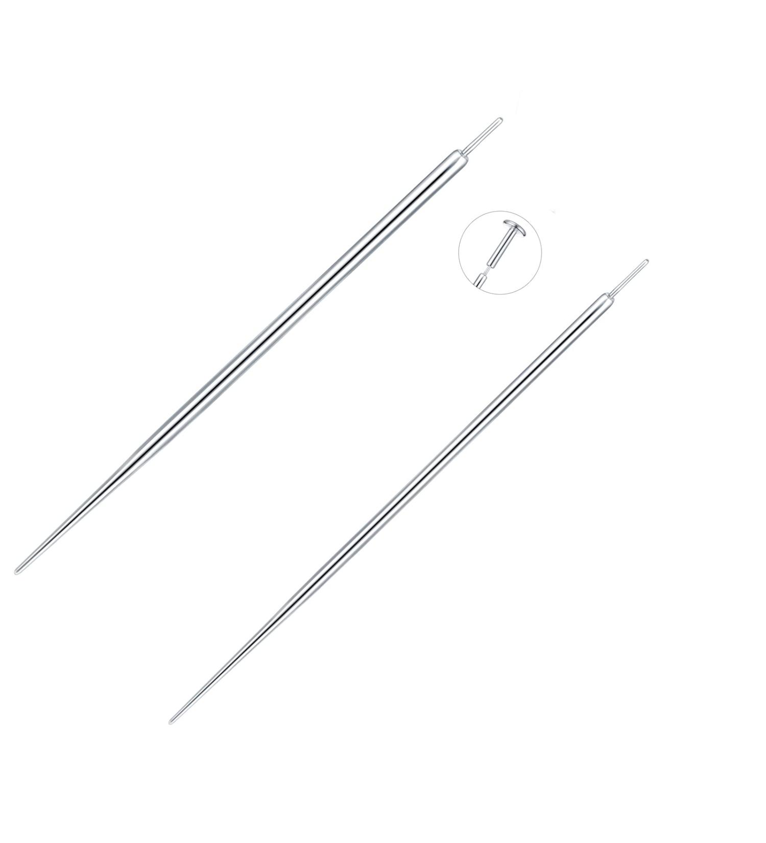 Aumeo G23 Titanium Threadless Piercing Taper Set - 14G 16G 18G Insertion Pins for Body Piercing Stretching - 2PCS - Buy Online on GoSupps.com
