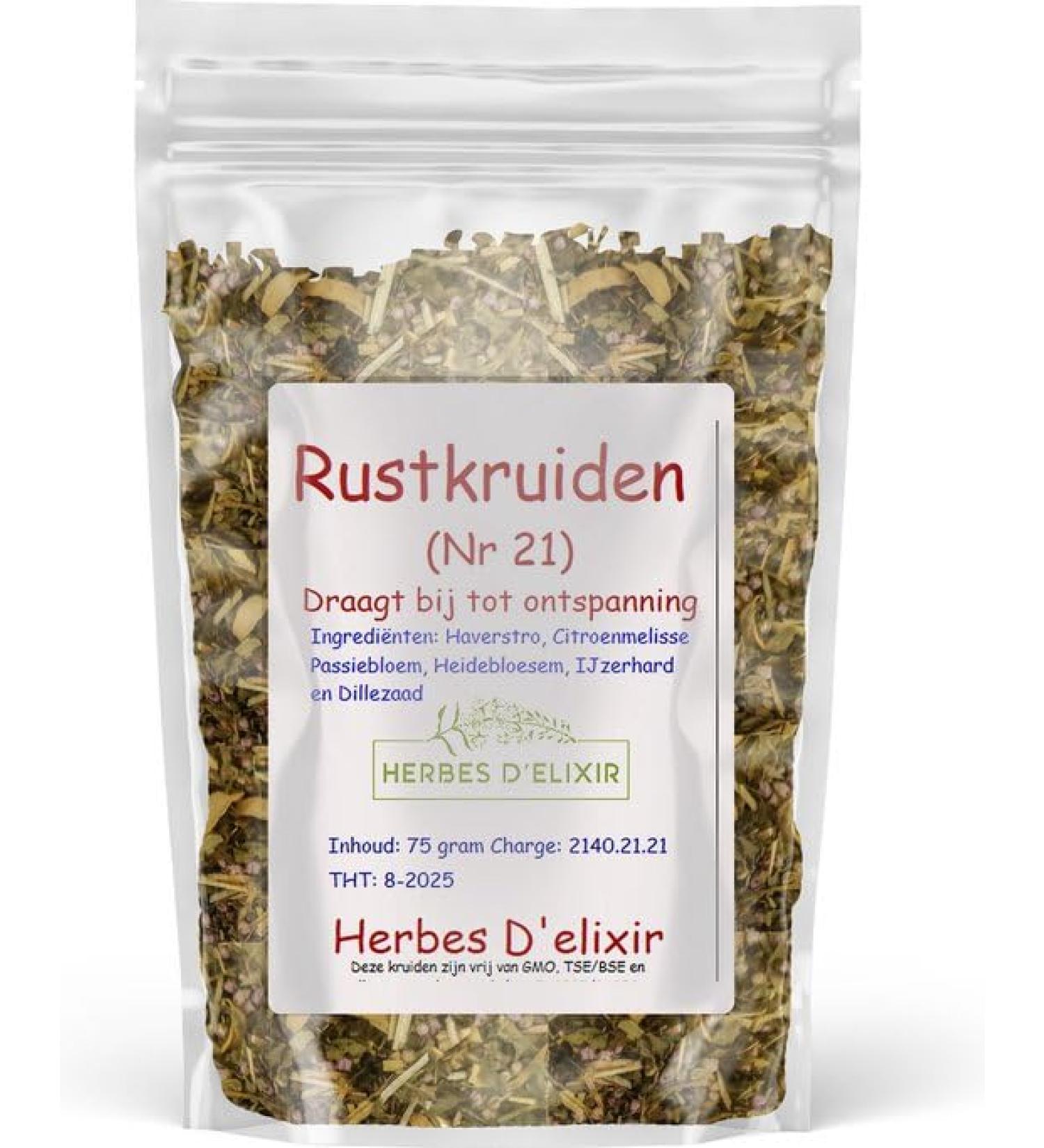 Herbes D'elixir Calm Herbs Herbal Tea Oats Lemon Balm Orange Blossom 75 Grams Loose Tea - Buy Online on GoSupps.com