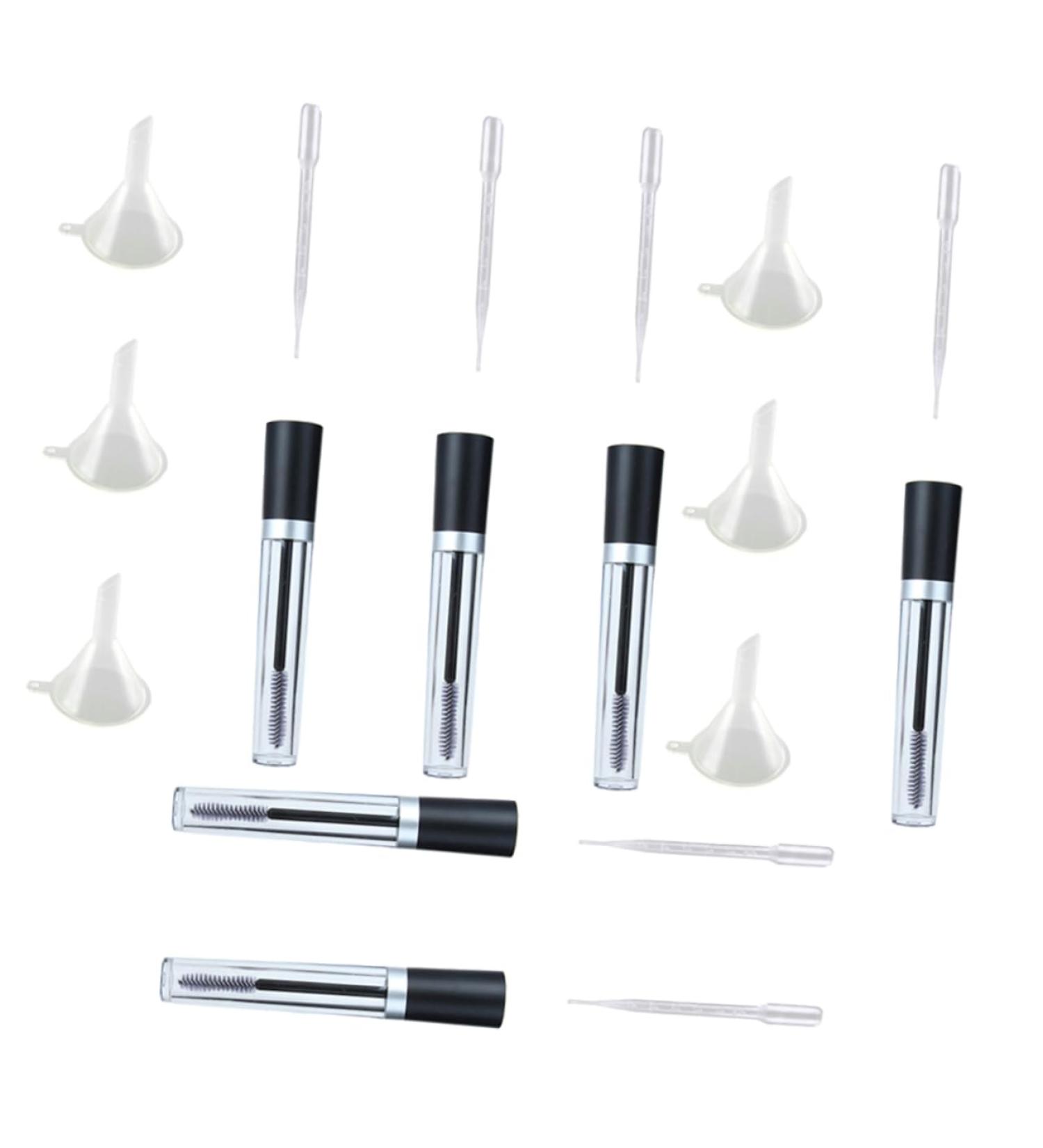 Beatifufu 2 18pcs Mascara Tube 10ml Empty Tube Funnel Dropper Mascara Tube with Wand Eyelash Growth Oil Tube - Buy Online on GoSupps.com