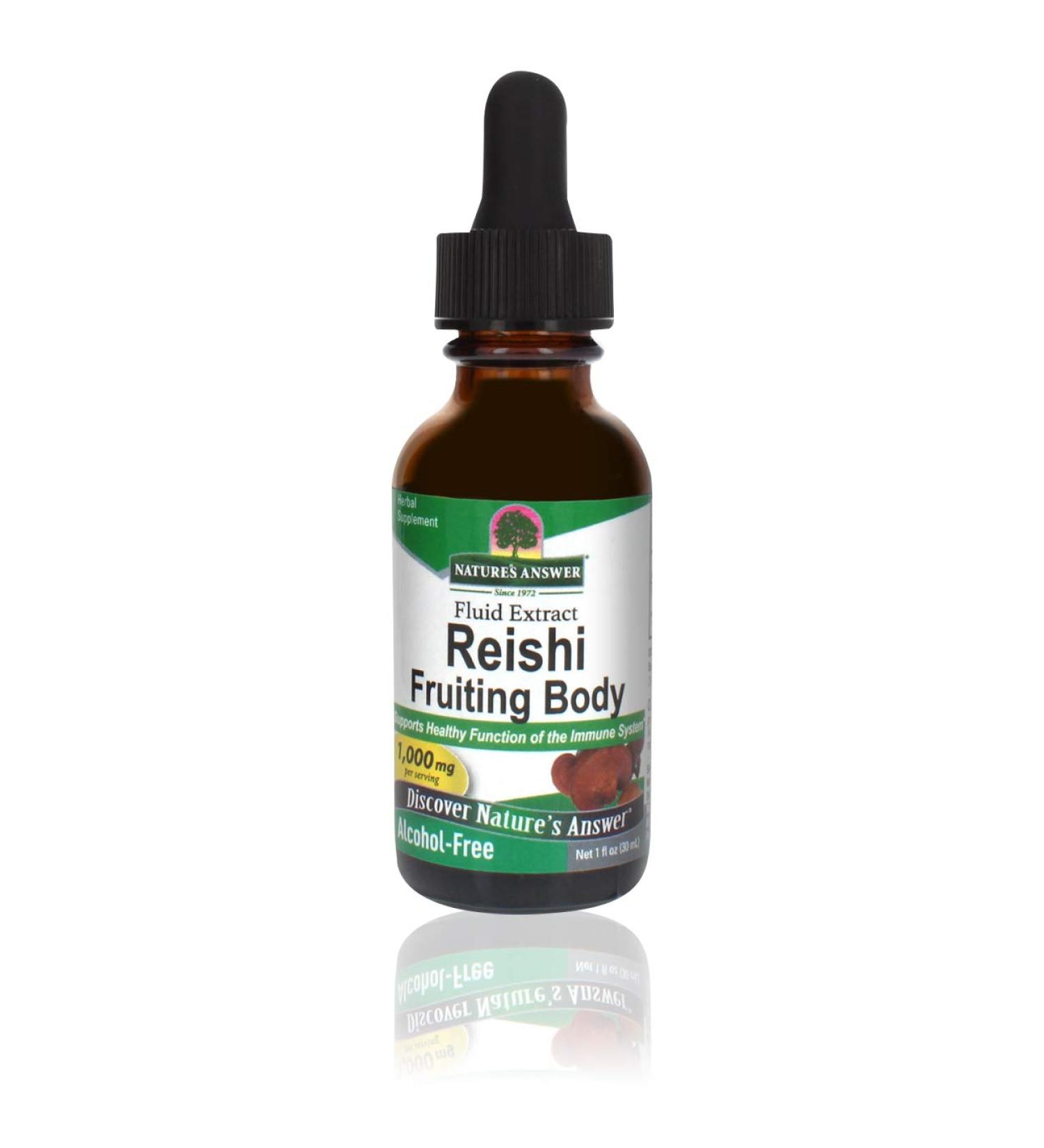 Nature's Answer Alcohol-Free Reishi Extract - Immune System Support, 1 oz - Buy Online on GoSupps.com