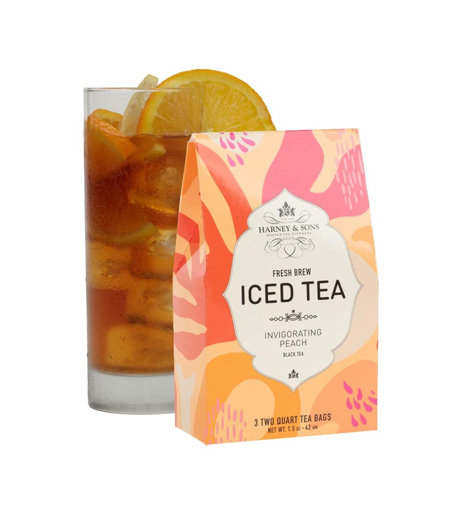 Harney & Sons Fresh Brew Lot de 3 paquets de th glac la p che Fait 6 litres de th glac P che 3 count (Pack of 1) - Buy Online on GoSupps.com