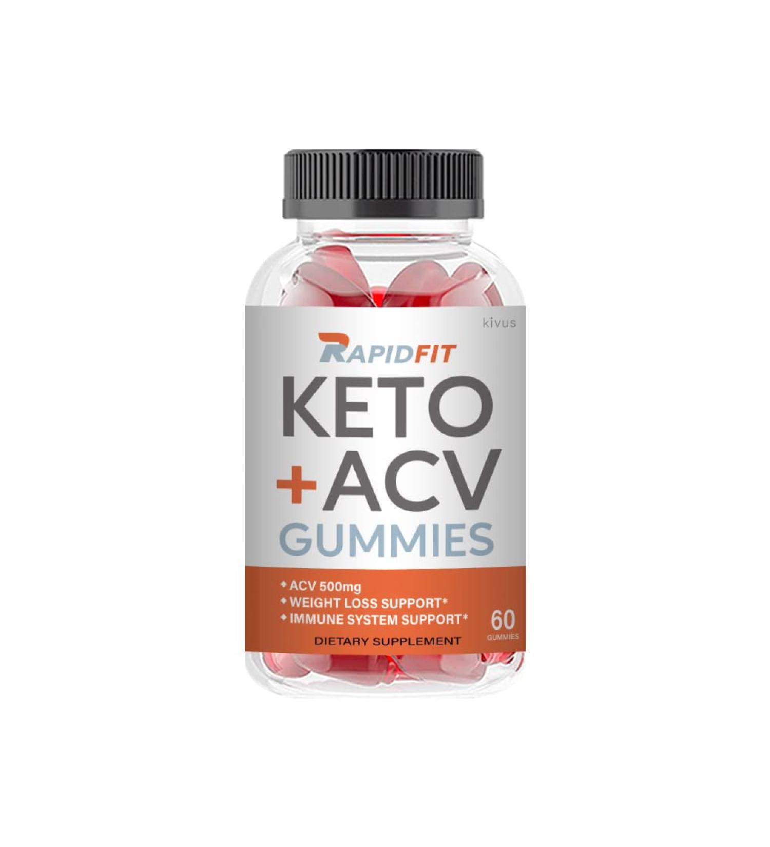Kivus RapidFit Keto ACV Gummies - Single 60 Gummies - Buy Online on GoSupps.com