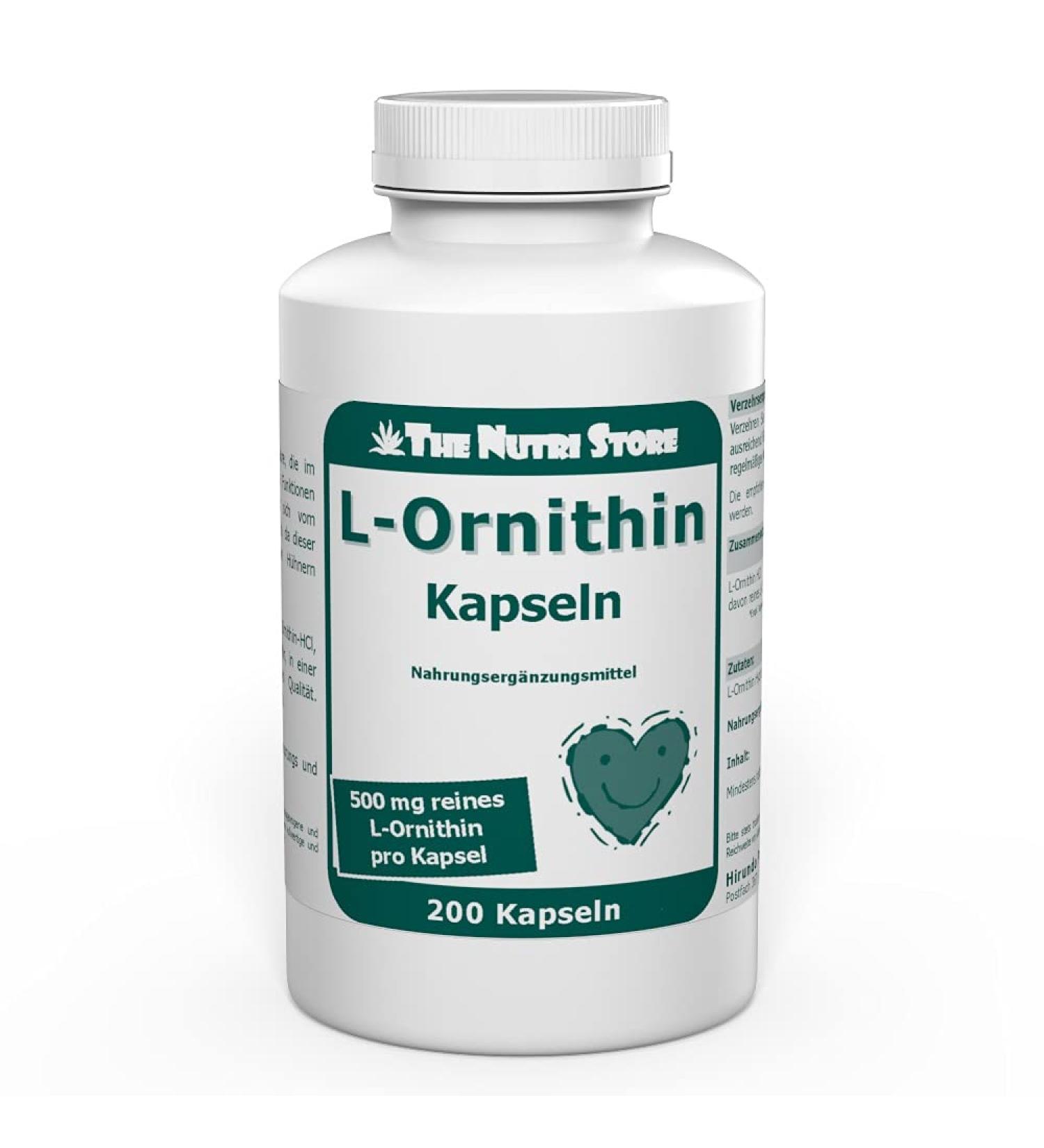 L-Ornithine 500 mg Capsules - 200 Count | Premium Quality International Shipping Available - Buy Online on GoSupps.com