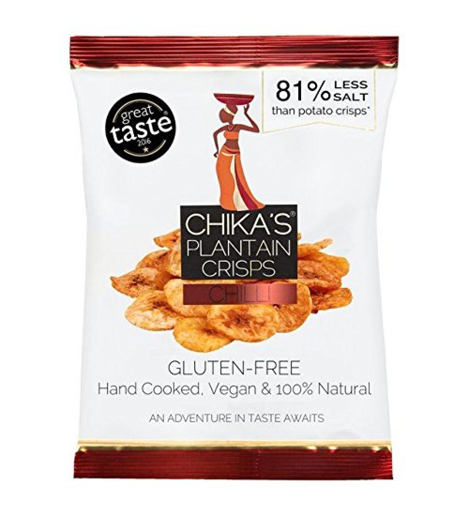 Chika's Chilli Plantain Crisps 35g