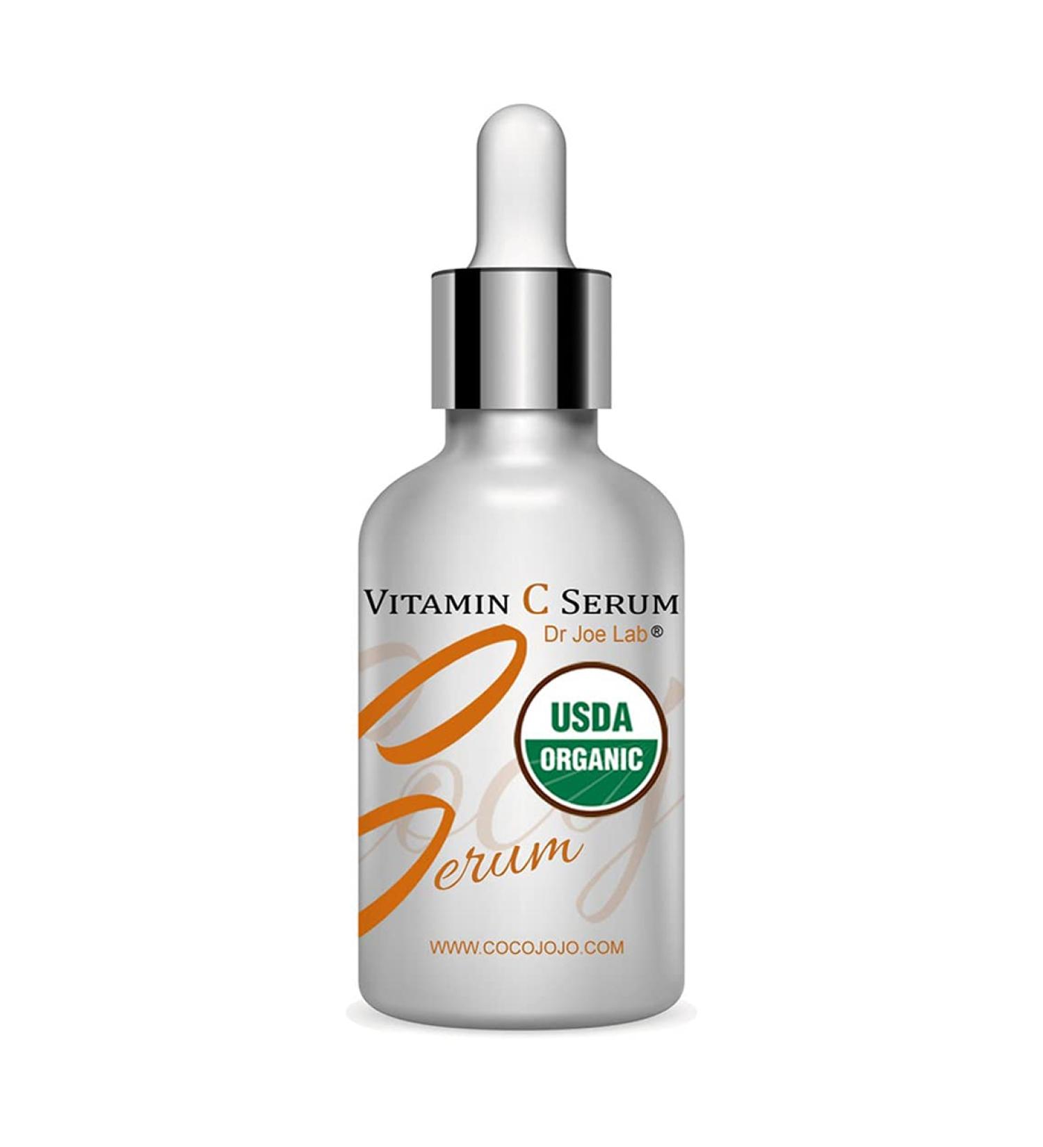 Dr Joe Lab Organic Vitamin C Serum for Multiple Usages/Purposes for Face Skin Body Ultra Hydrating Rejuvenating Instant Moisturizer and much more COCOJOJO 1 OZ - Shake Well Before Use! - Buy Online on GoSupps.com