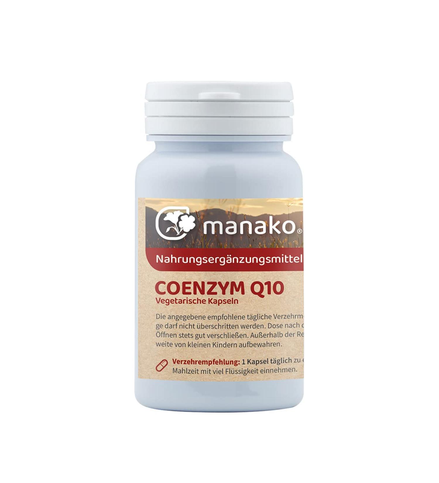 manako high-quality Kaneka Coenzyme Q10 90 vegetarian capsules 100 mg 1 pack (1 x 29 g)