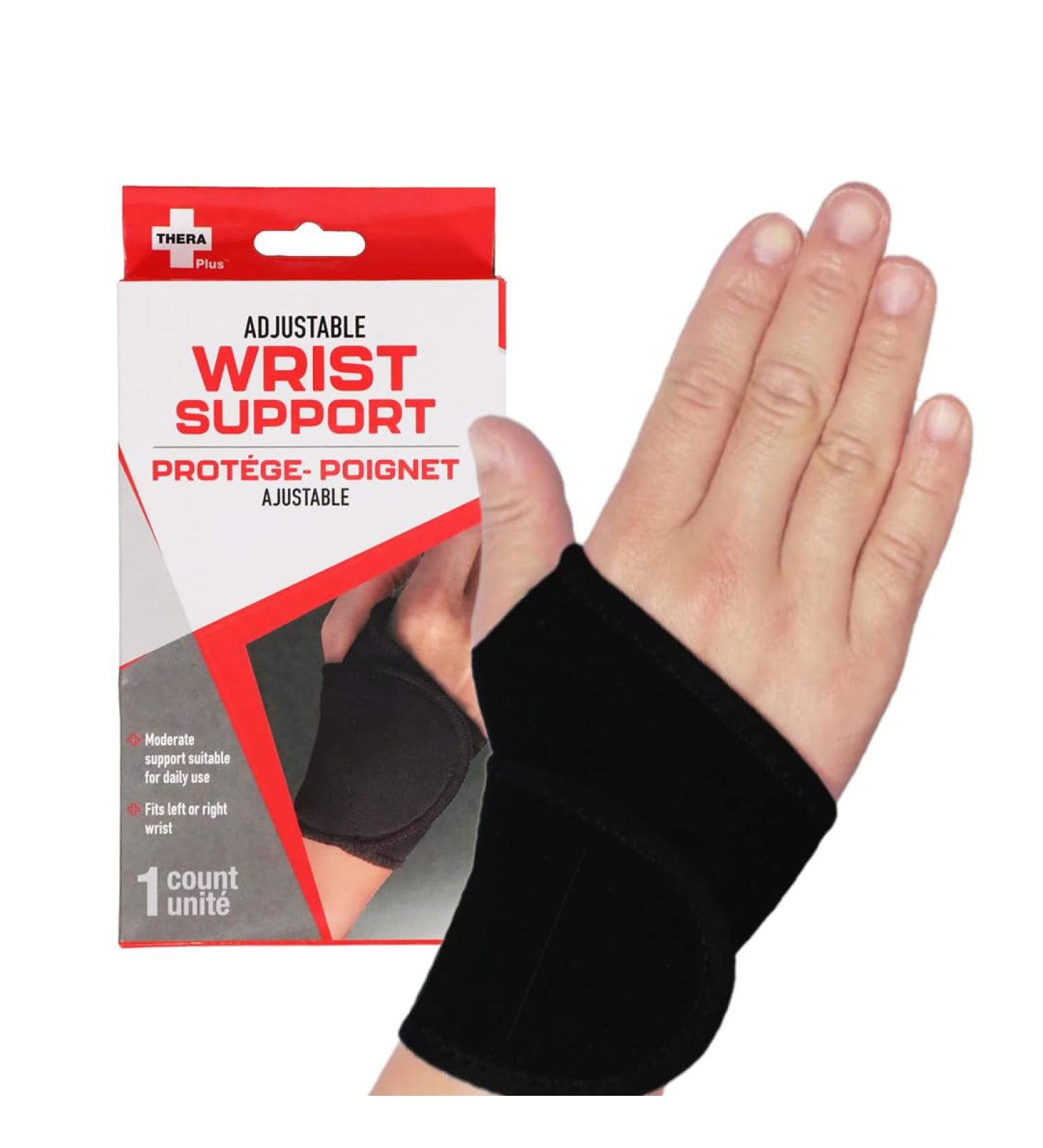 Buy FourStar Thera Plus Wrist Brace | Comfortable Adjustable Support for Arthritis & Tendinitis | Pain Relief Compression Wrap for Left & Right Hand - Buy Online on GoSupps.com