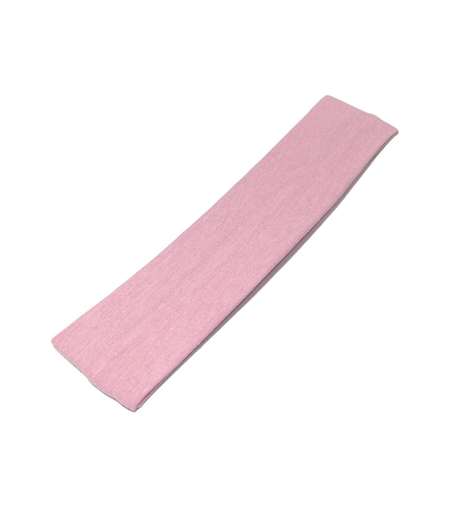 WESTEND CHOICE 5cm Wide Headbands Plain Stretchy Kylie Head Band Bandeau Unisex Headbands for Women & men Soft Hair Band Gym Exercise Yoga Headband (Light pink)