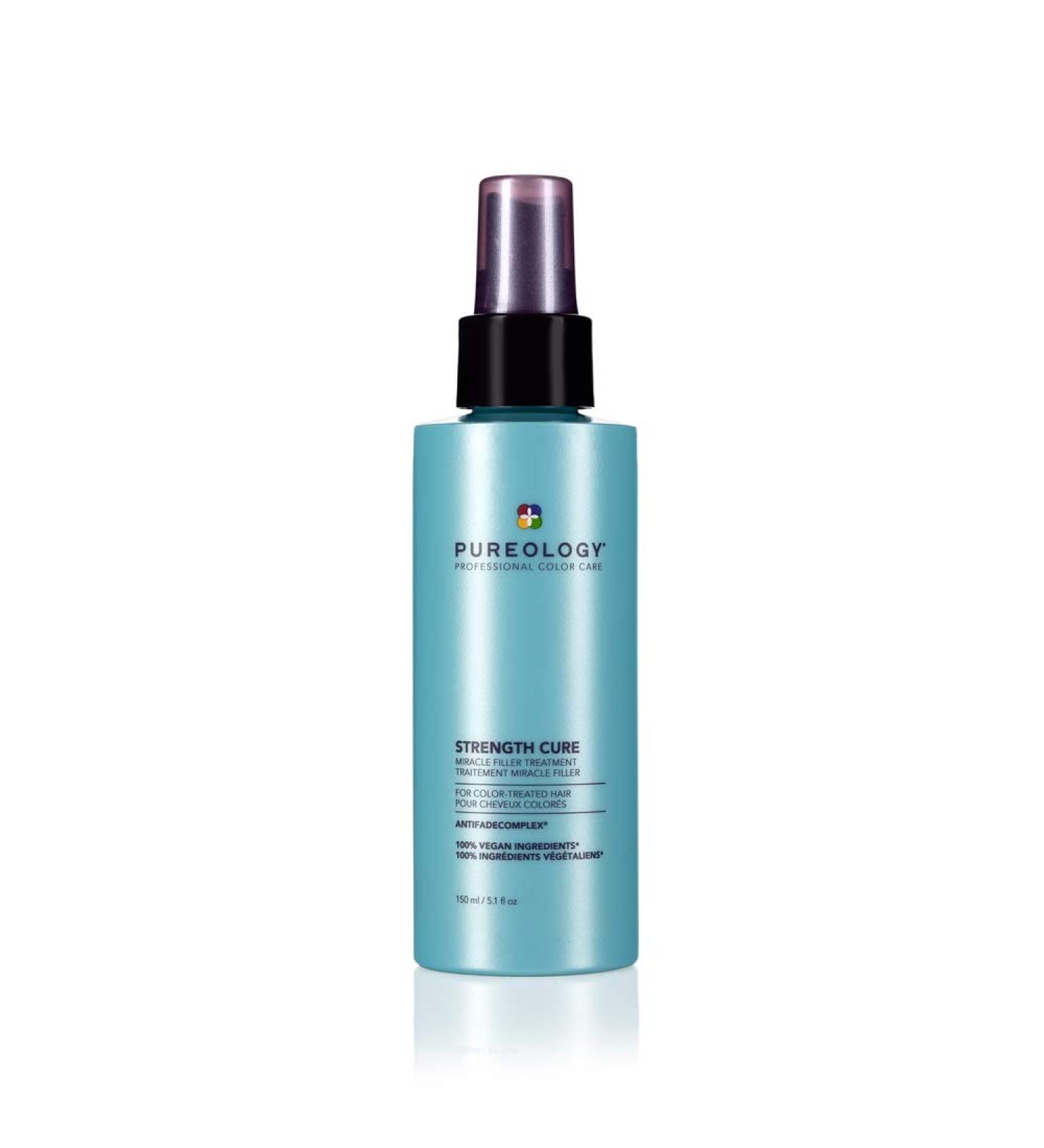 Pureology Strength Cure Miracle Filler Spray - Repair Damaged Color-Treated Hair | Heat Protectant | Sulfate-Free & Vegan - 5.1 Fl Oz - Buy Online on GoSupps.com