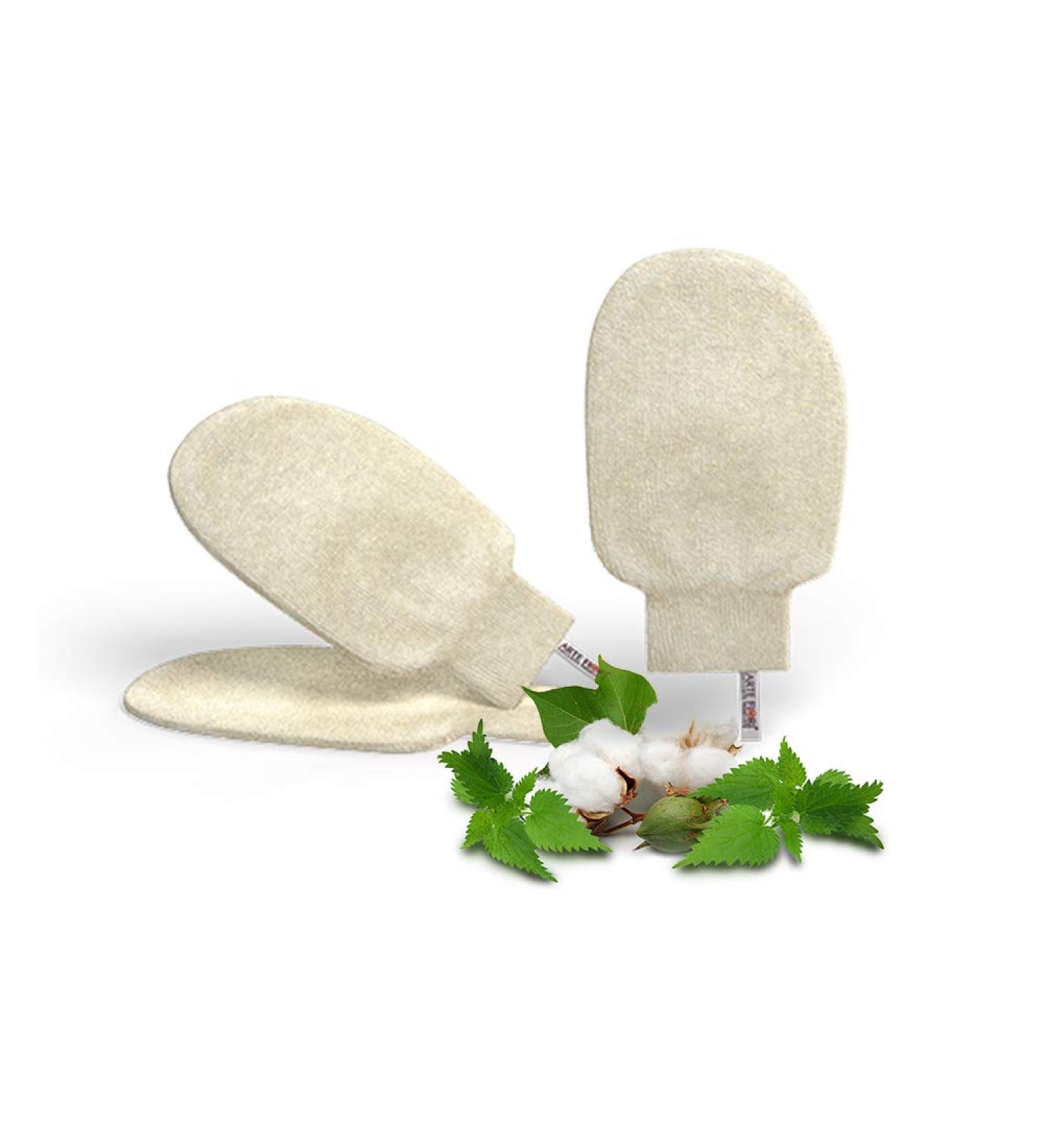 3-Set Premium Wedge Gloves | Handcrafted in Italy | Virus & Bacteria Protection | Washable & 100% Natural for Fresh Skin - Buy Online on GoSupps.com