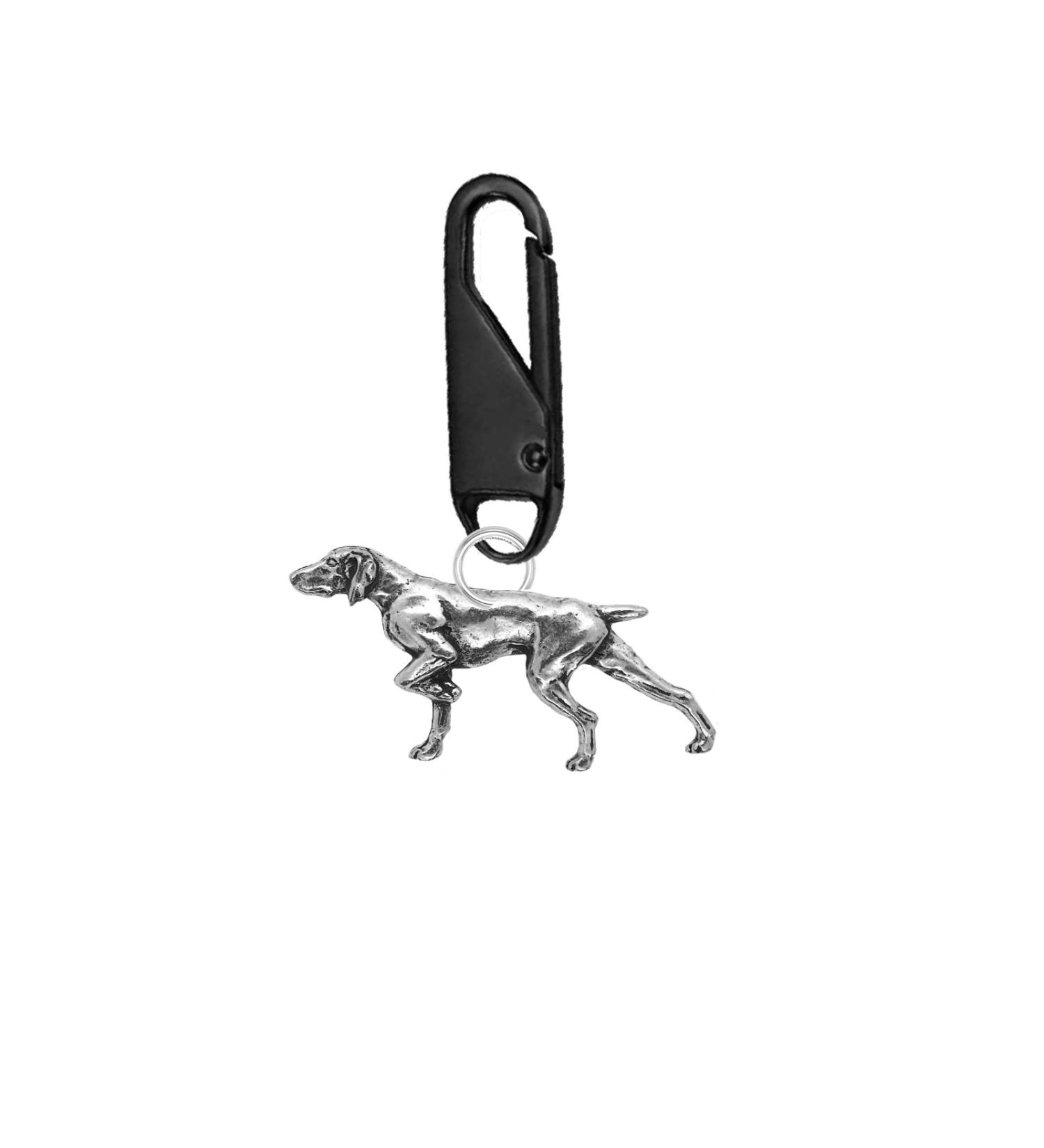 Buy A30 Pointer Dog Pewter Zipper Pull - Universal Zip Head Pendant for Bags Jackets & Coats - International Shipping - Buy Online on GoSupps.com