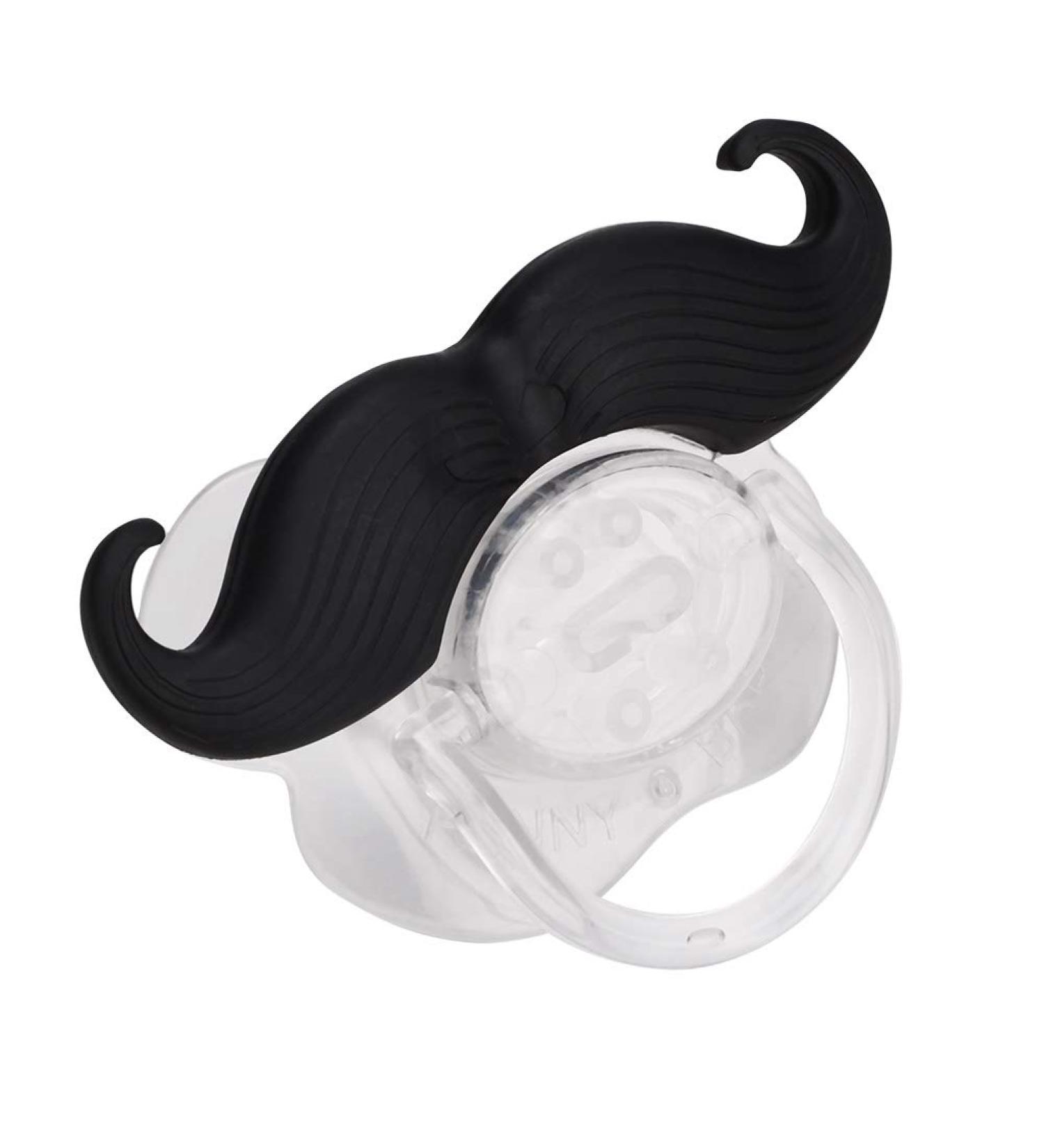Buy Bart-Baby Pacifier | Cute Beard Silicone Pacifier - Portable Orthodontic Design for Infants | Food-Safe & Travel-Friendly - Buy Online on GoSupps.com