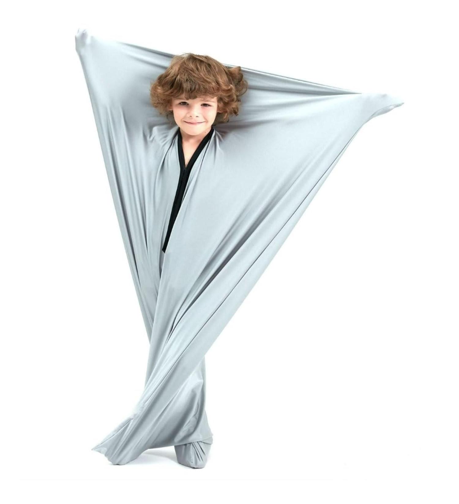 ZYUBOESO Sensory Sack for Kids Wearable Blanket for Focus Relaxation Stress Relief Calming Stretchy Body Sock for Toddlers Machine Washable No Fasteners (Color : Silver grey Size : S/Small) S/Small Silver Grey - Buy Online on GoSupps.com
