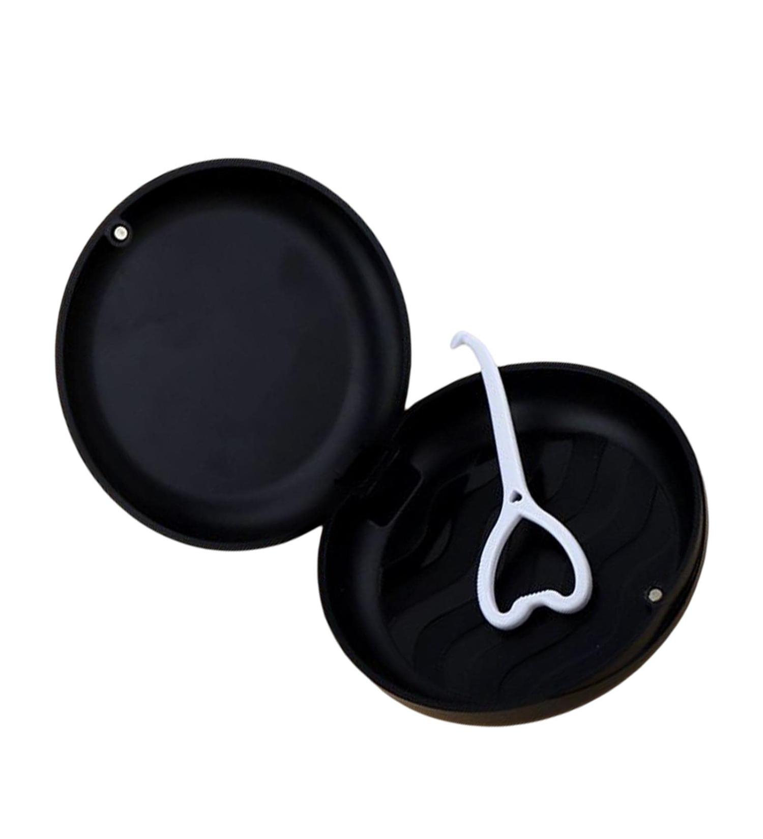 Harilla Portable Retainer Case - Magnetic Opening Ventilated Design Easy Clean Durable Travel Box - Black - Buy Online on GoSupps.com