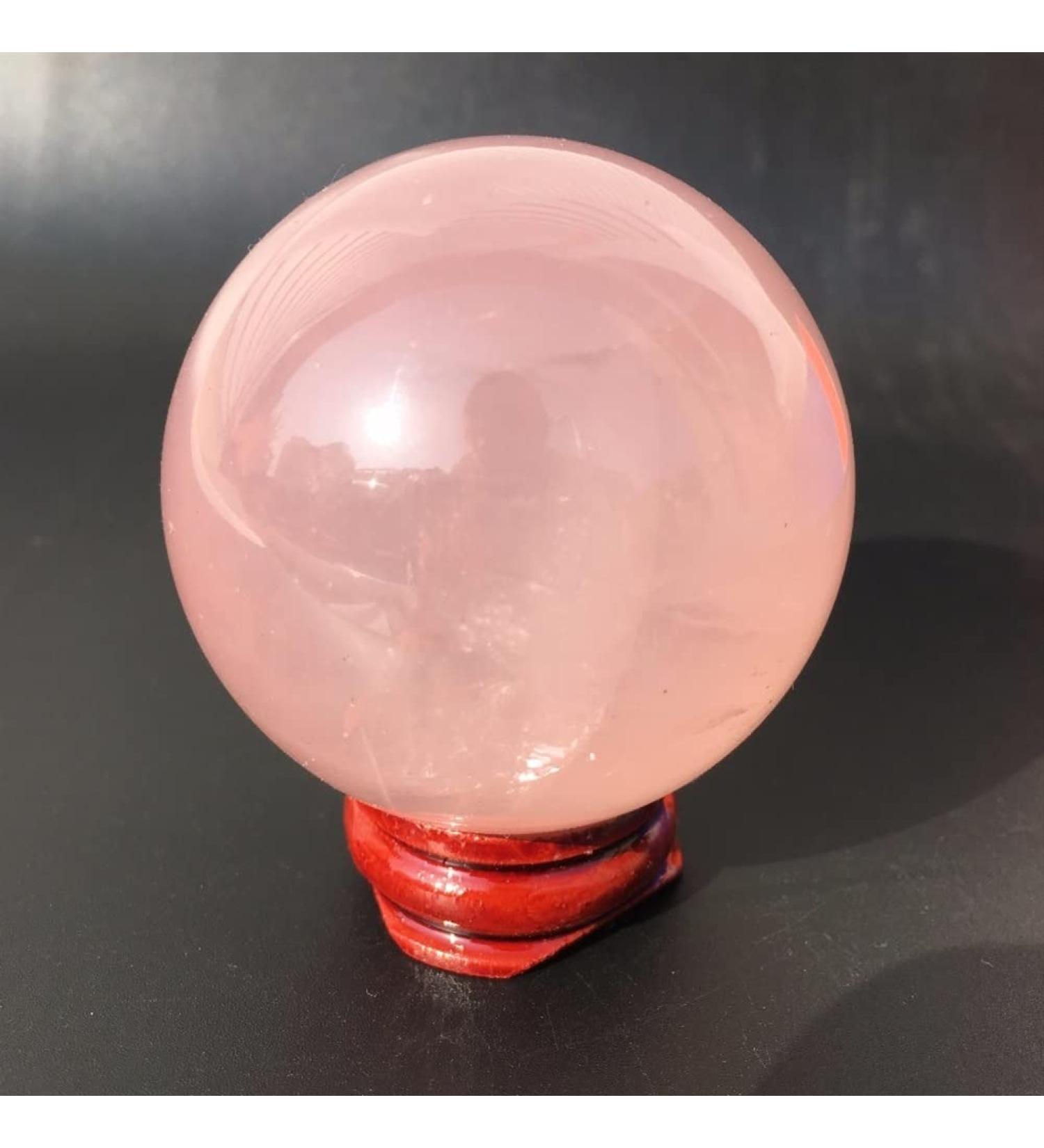 Specimen Healed 1 Piece Natural Rose Stone Quartz Crystal Ball 50 mm As a Gift FZUGEDRLI - Buy Online on GoSupps.com