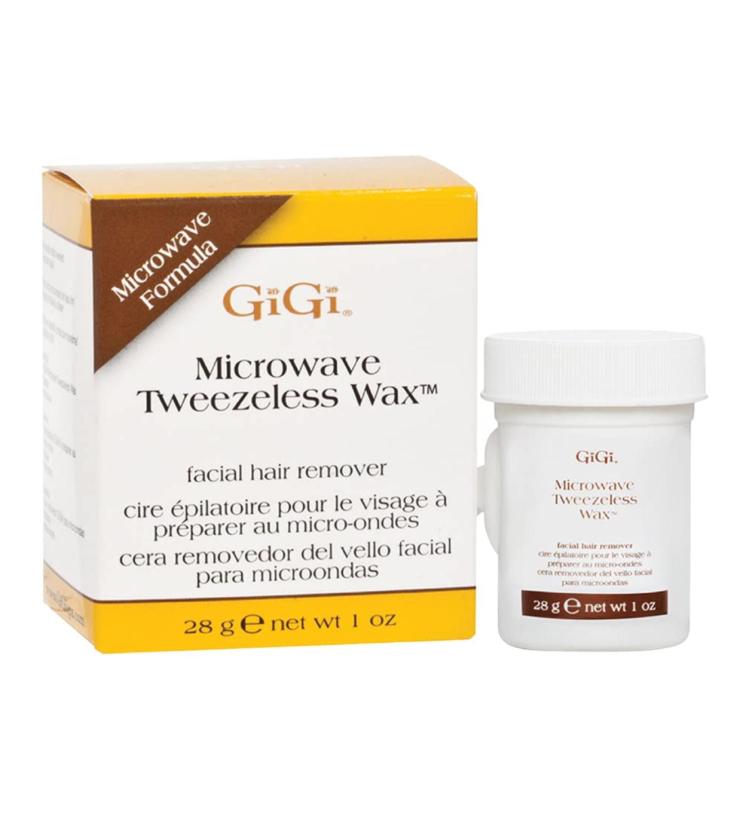 GiGi Microwave Tweezeless Wax 1 oz - Facial Hair Remover - Buy Online on GoSupps.com