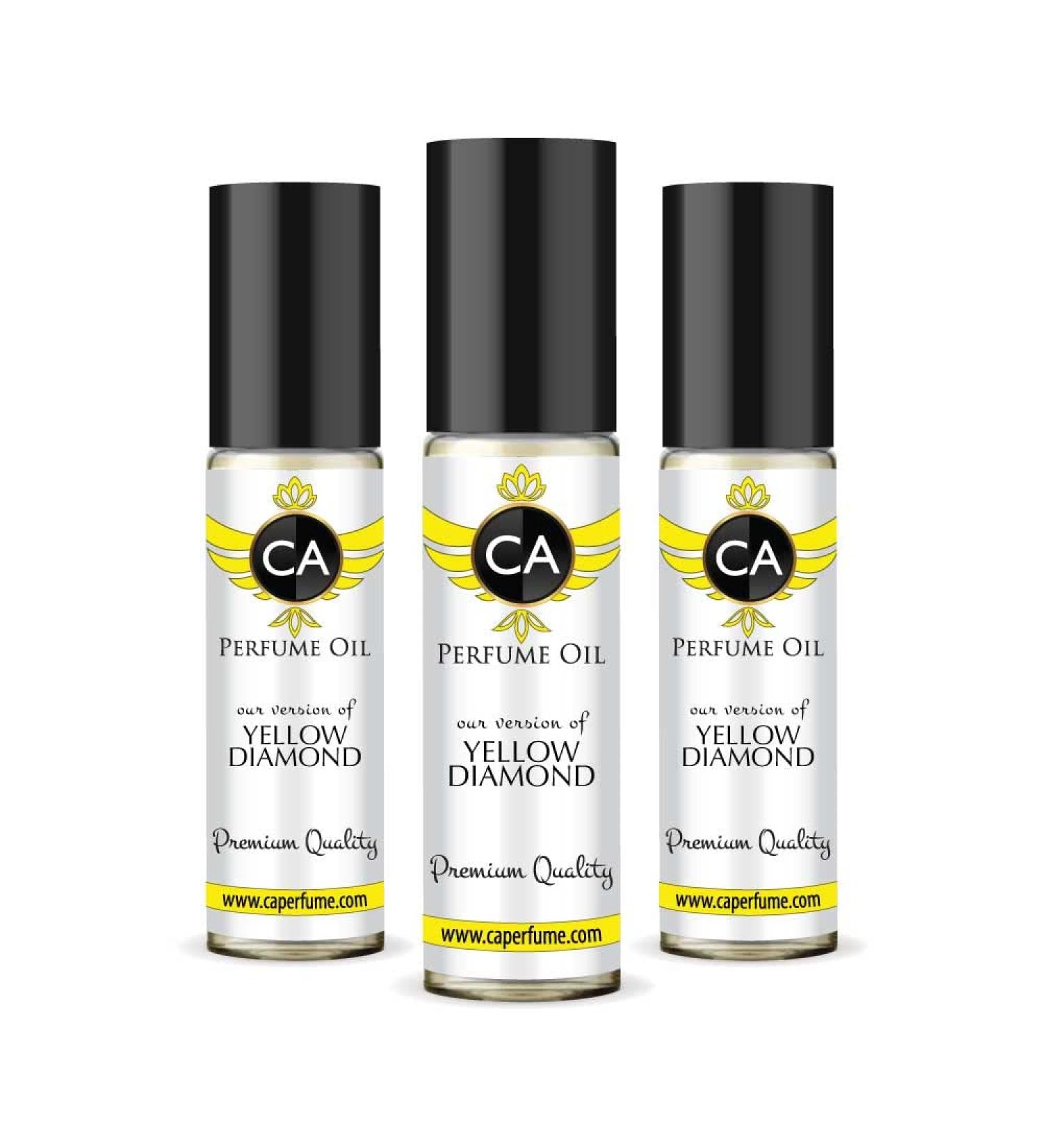 CA Perfume Impression of Yellow Diamond For Women Replica Fragrance Body Oil Dupes Alcohol-Free Essential Aromatherapy Sample Travel Size Concentrated Long Lasting Attar Roll-On 0.3 Fl Oz-X3 - Buy Online on GoSupps.com