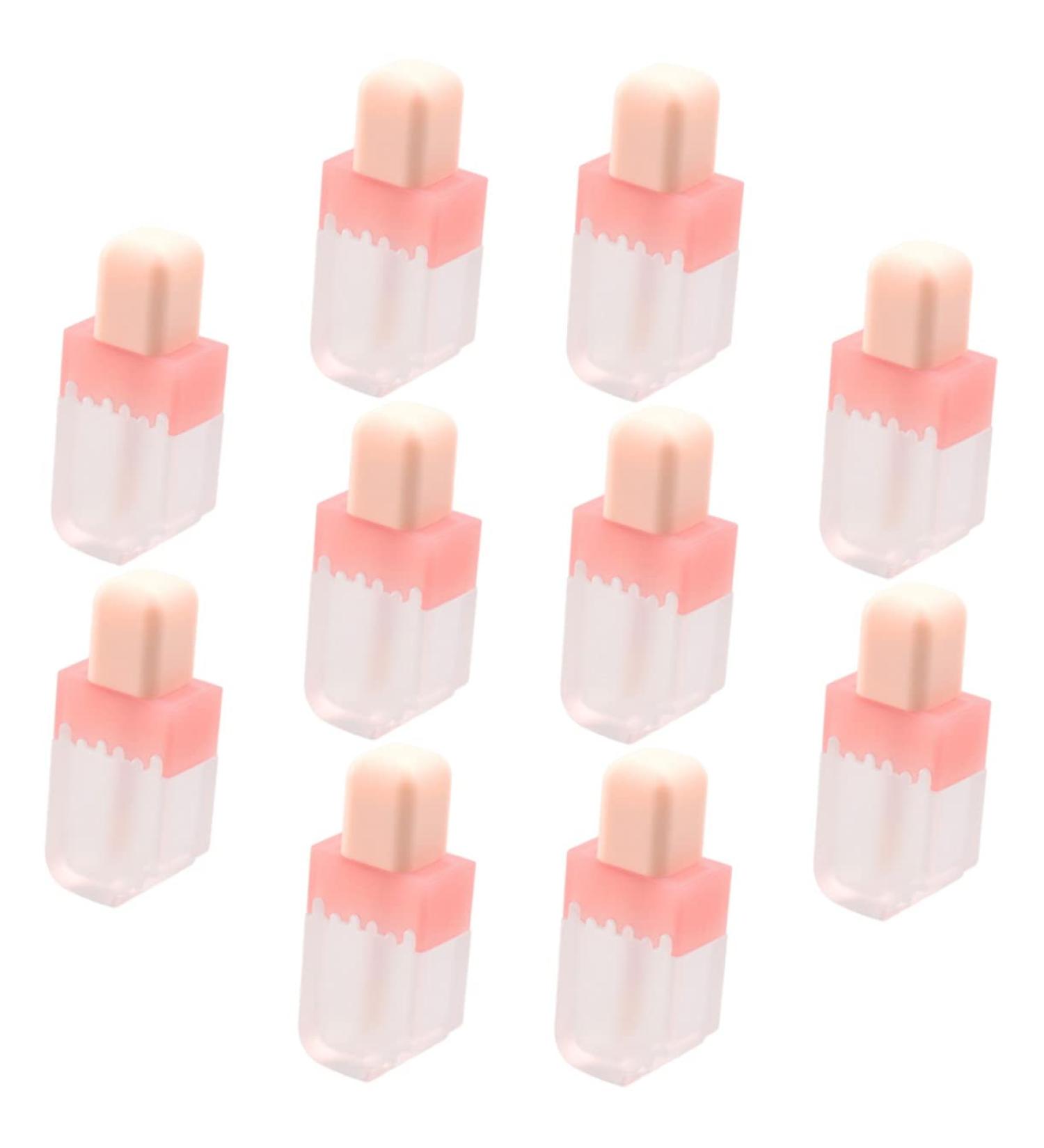 Mobestech 10Pcs Transparent Lip Gloss Tubes With Shape Reusable Bottles For Lip Gloss Lip Oil Lip Balm For Travel Makeup Projects - Buy Online on GoSupps.com