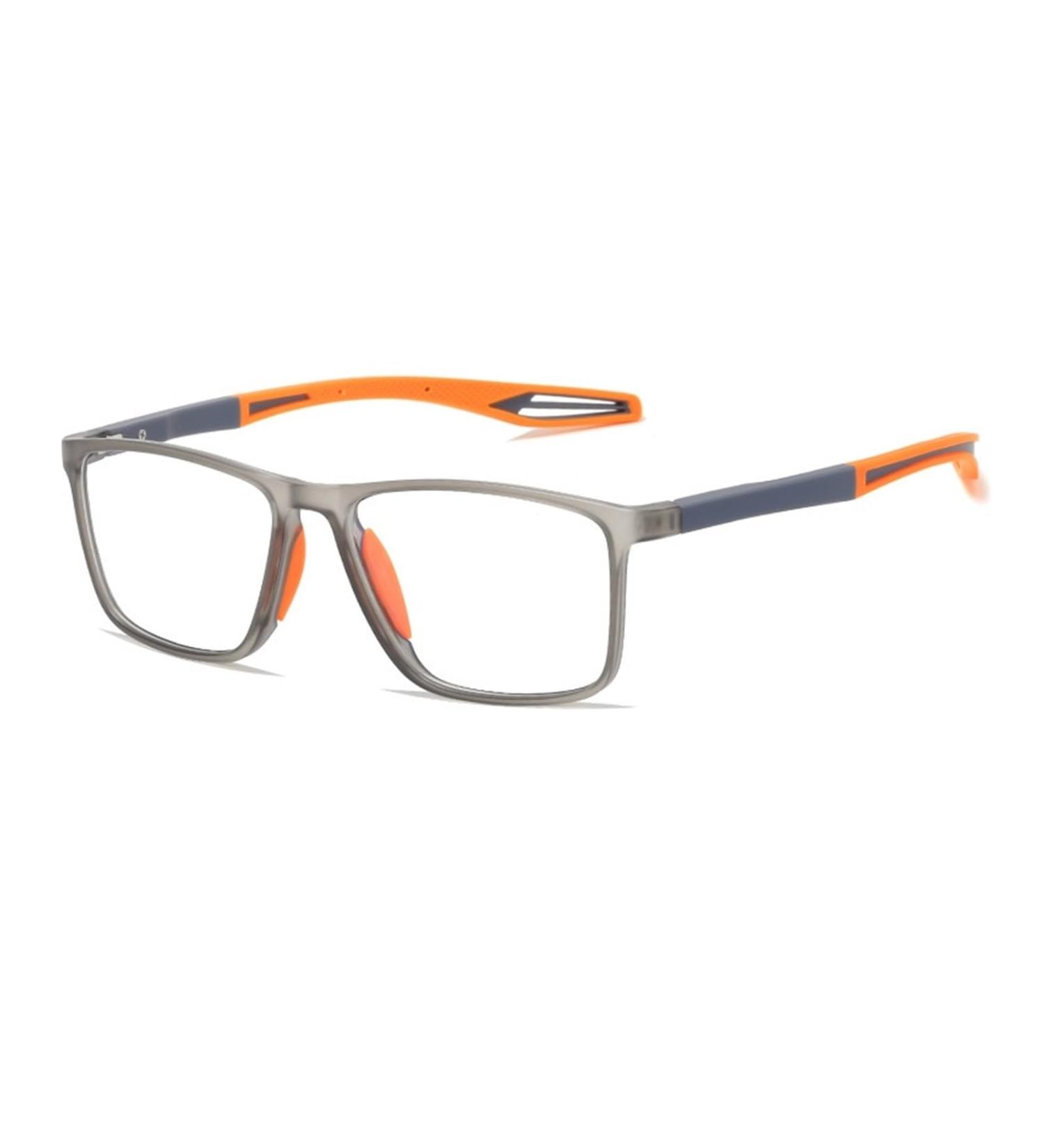 Buy Iynwbjts KY1119 Myopia Anti-Blue Light Glasses - Stylish TR90 Sports Optical Frames for Men & Women - 1.50 Gray Large Frame - Buy Online on GoSupps.com