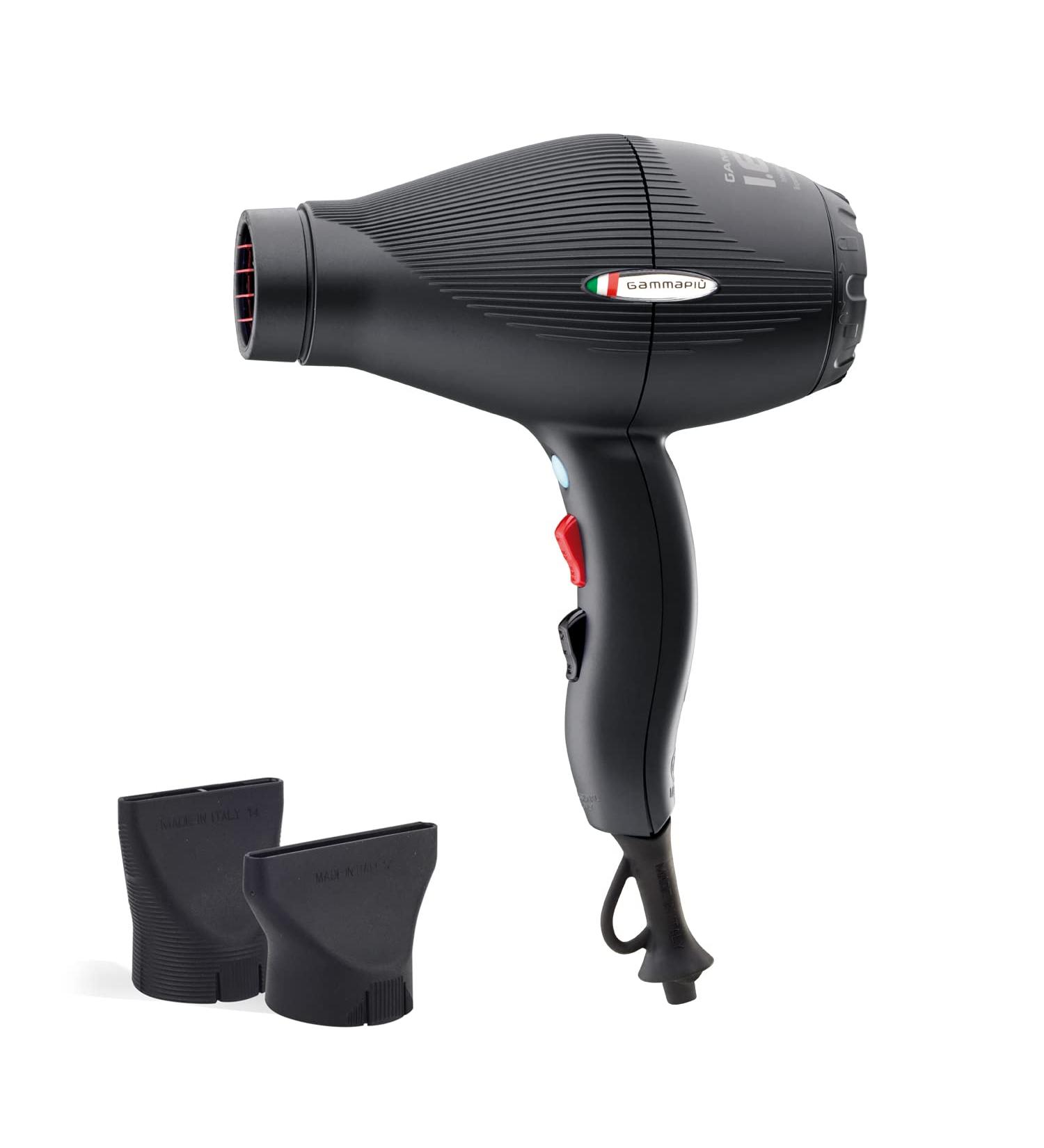 Gamma pi srl GAMMA PIU IES Light Professional Hair Dryer Energy Saving Hair Dryer Quick Drying with ETC Technology 2 Speeds 3 Temperatures BLACK Plastic - Buy Online on GoSupps.com