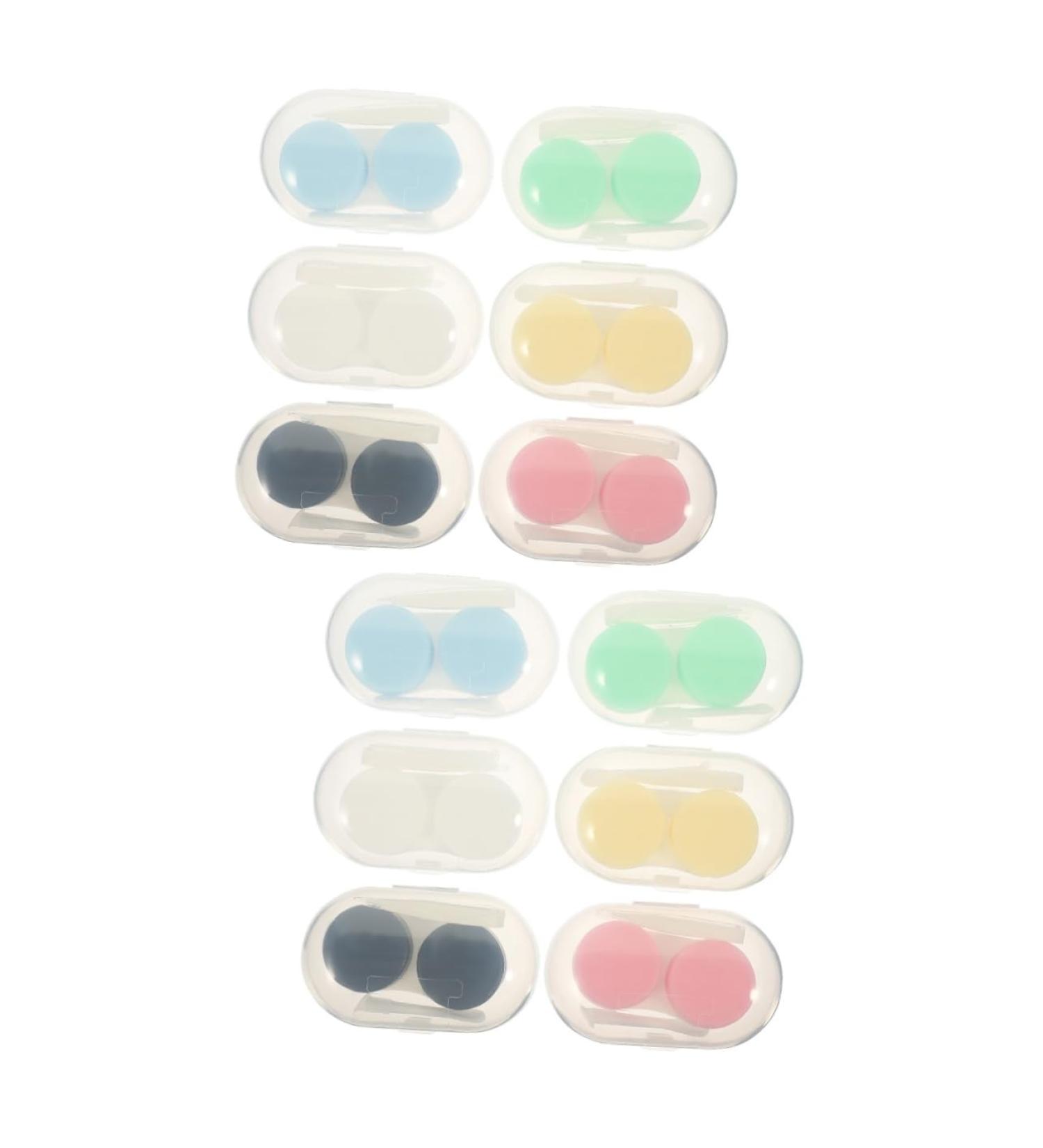 Solustrie 12-Sentence Contact Lens Container with Tweezers - Durable Plastic Organizer & Holder for Easy Storage | Ideal for Daily Use - Buy Online on GoSupps.com