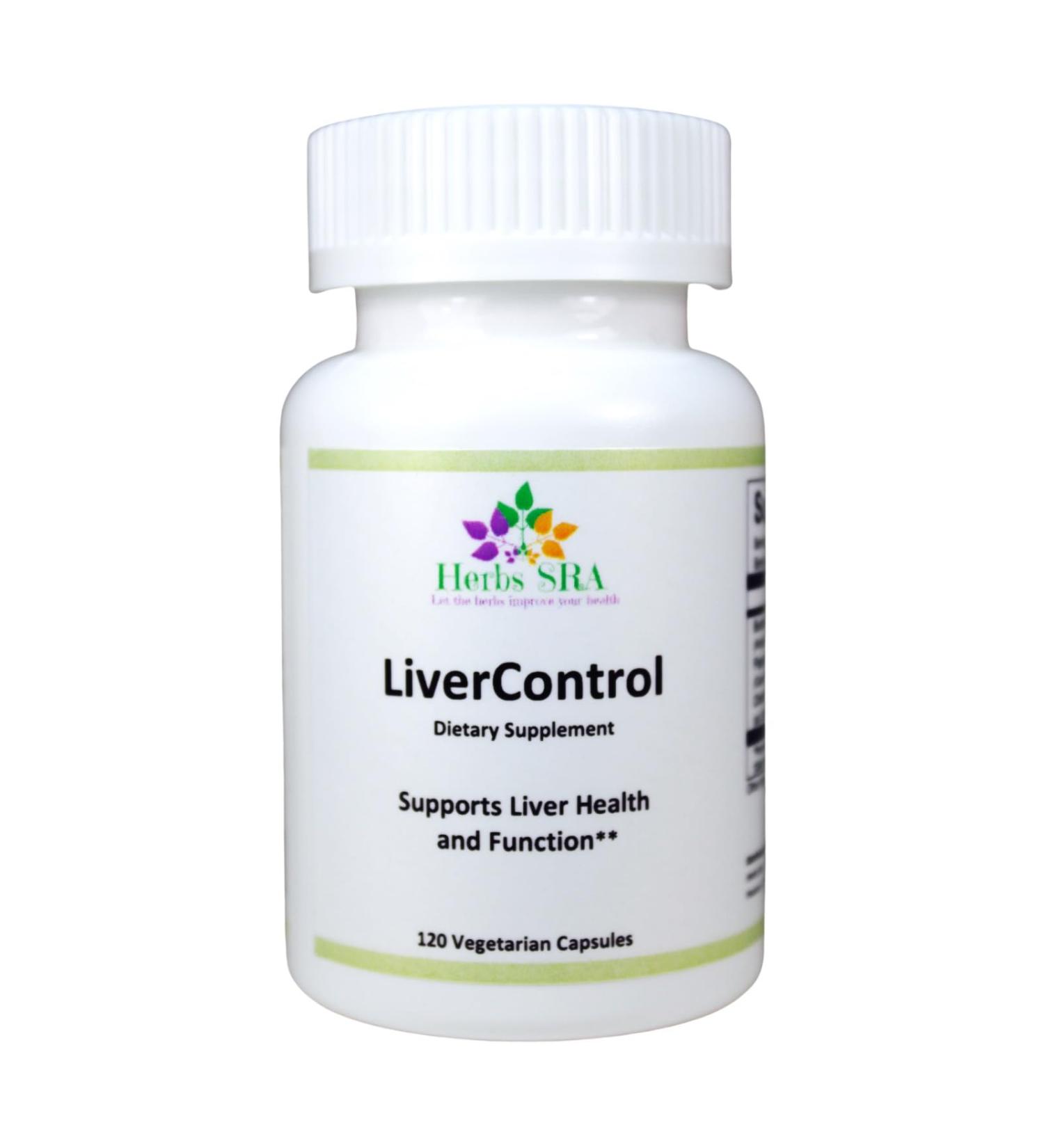 Herbs SRA LiverControl Liver Support Supplement with Burdock Root Papaya Seed & Choline Supports Liver Health and Function 120 Vegetarian Capsules - Buy Online on GoSupps.com