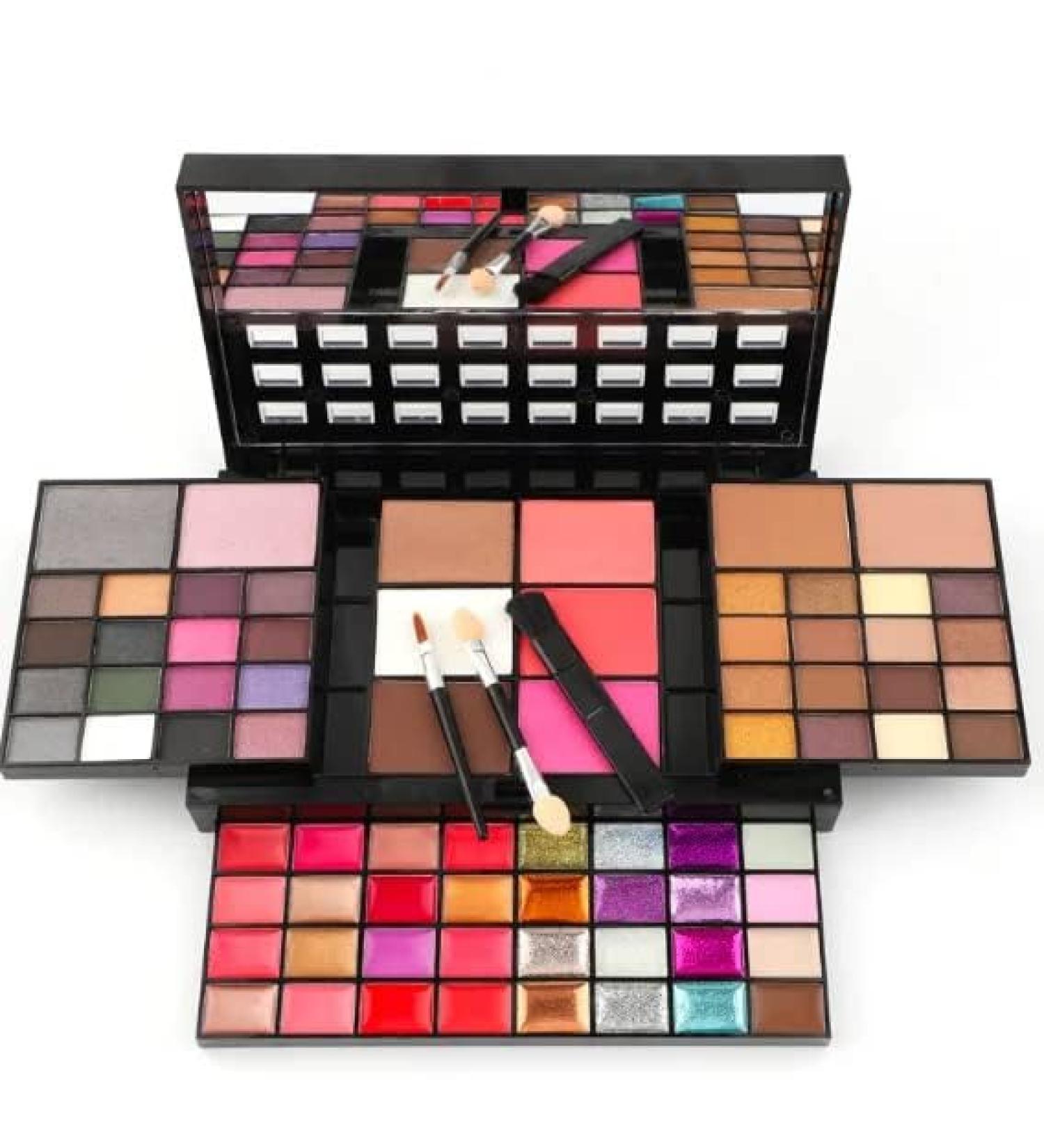 All-in-One Makeup Full Kit - 74 Colors Professional Makeup Gift Set | Eyeshadow Lip Gloss Glitter Cream & More - Buy Online on GoSupps.com