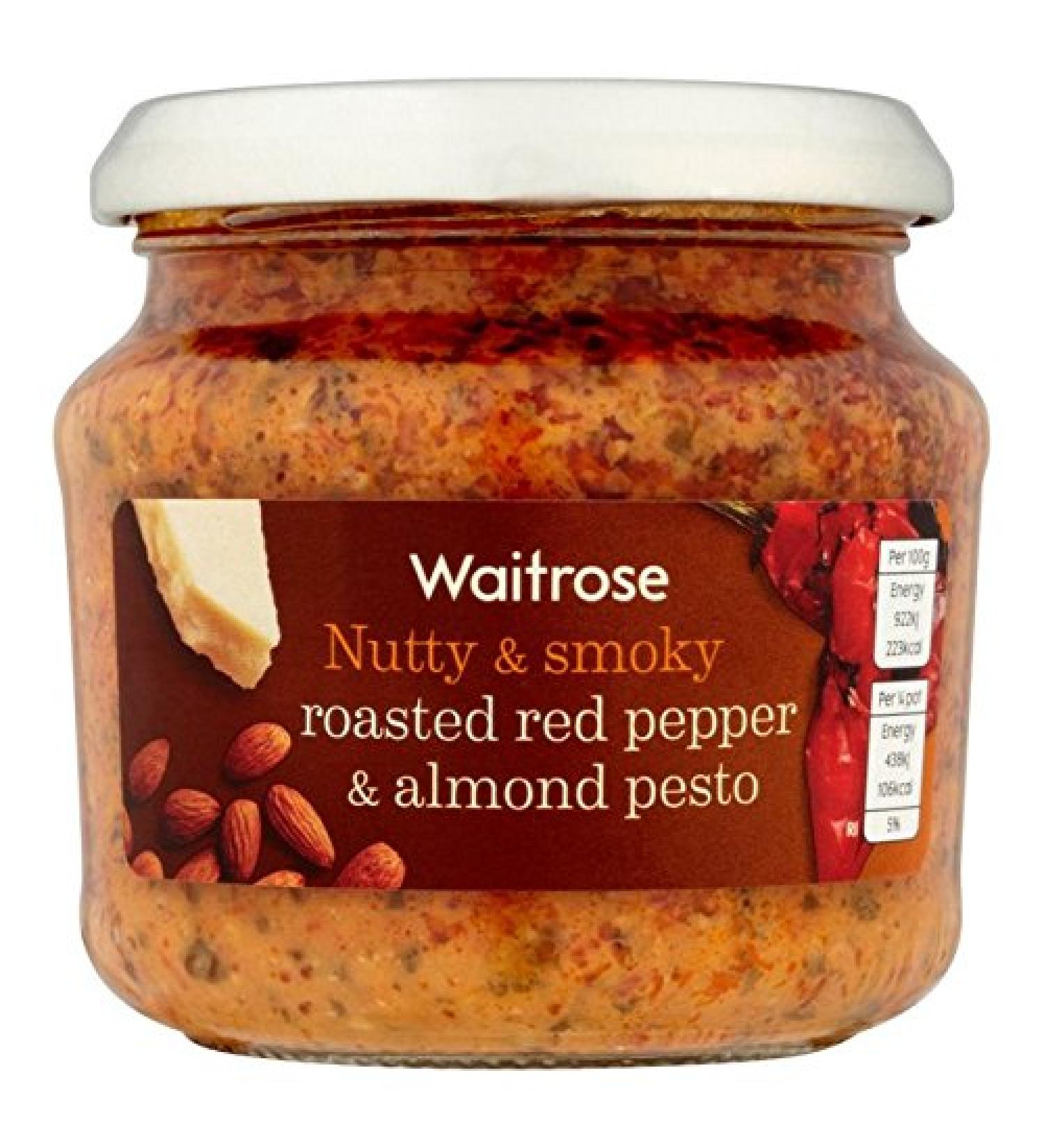 Red pepper and almond pesto Waitrose 190g