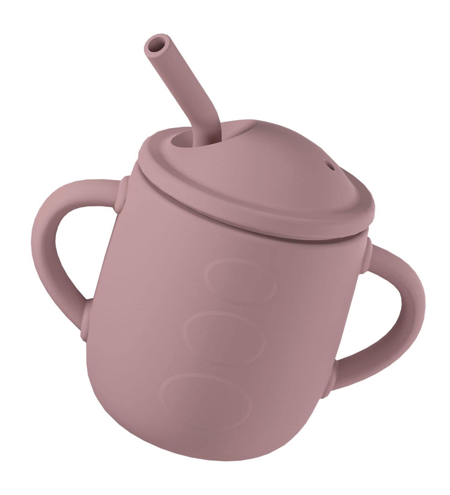 Linshuma Silicone Baby Cup - Toddler Straw Sippy Cup - Kids Trainer Cup | 150ML Coffee - Buy Online on GoSupps.com