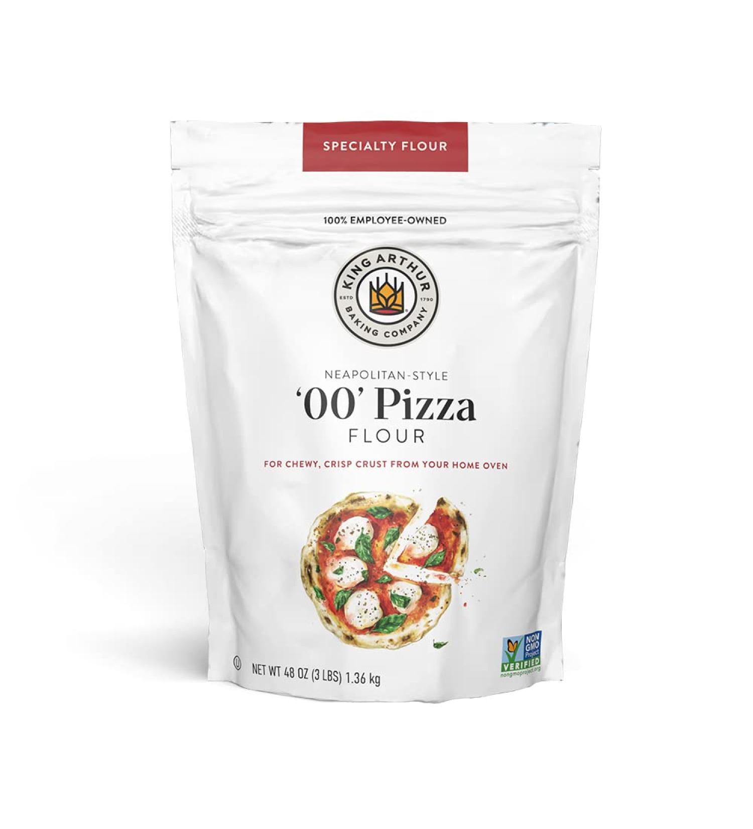 King Arthur Neapolitan-Style Pizza Flour 3 lbs - Premium 00 Flour for Authentic Pizza - Buy Online on GoSupps.com