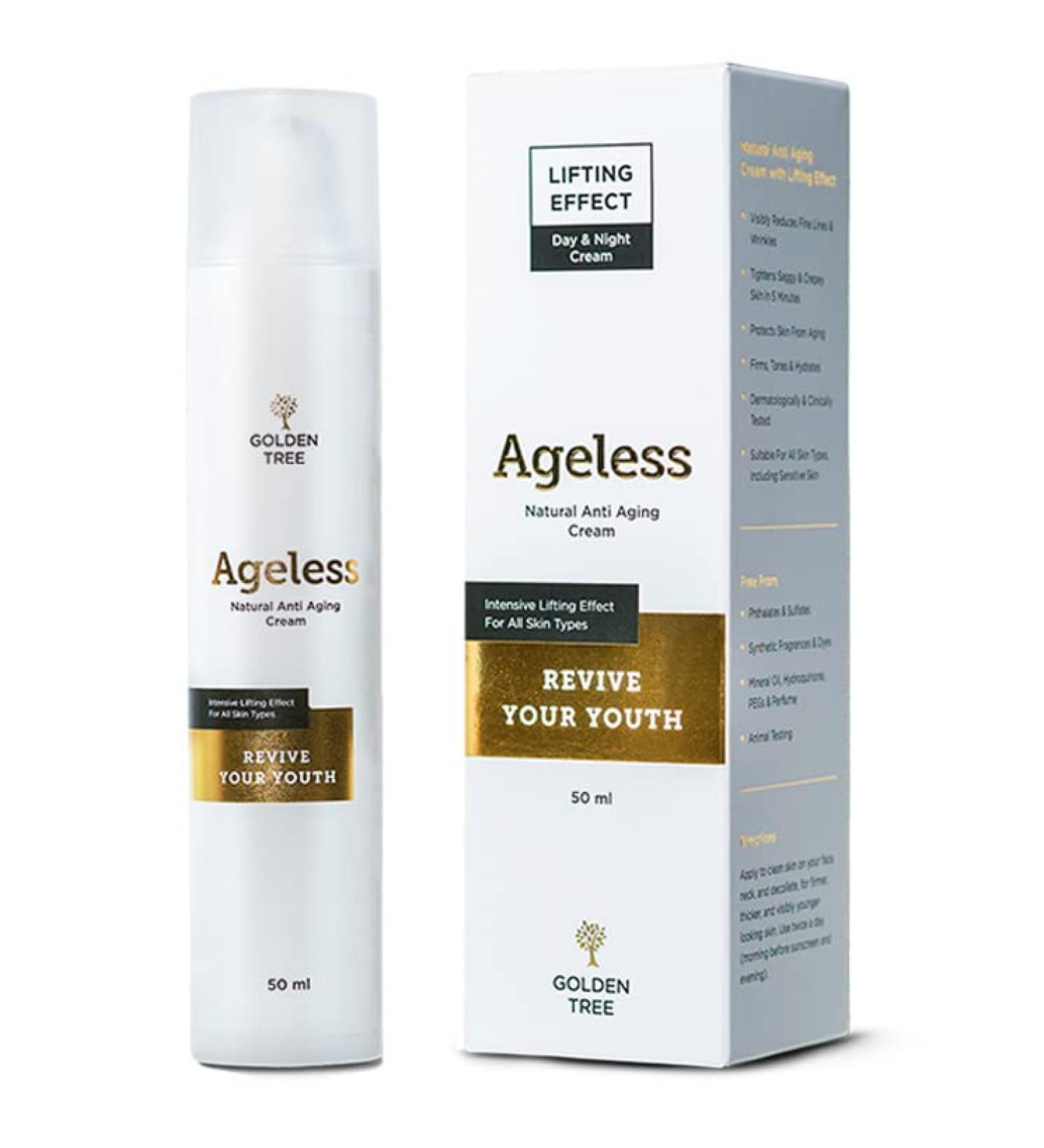 Golden Tree Ageless Anti-Aging Cream | Revitalize & Smooth Wrinkles | Day & Night Skin Care - Buy Online on GoSupps.com