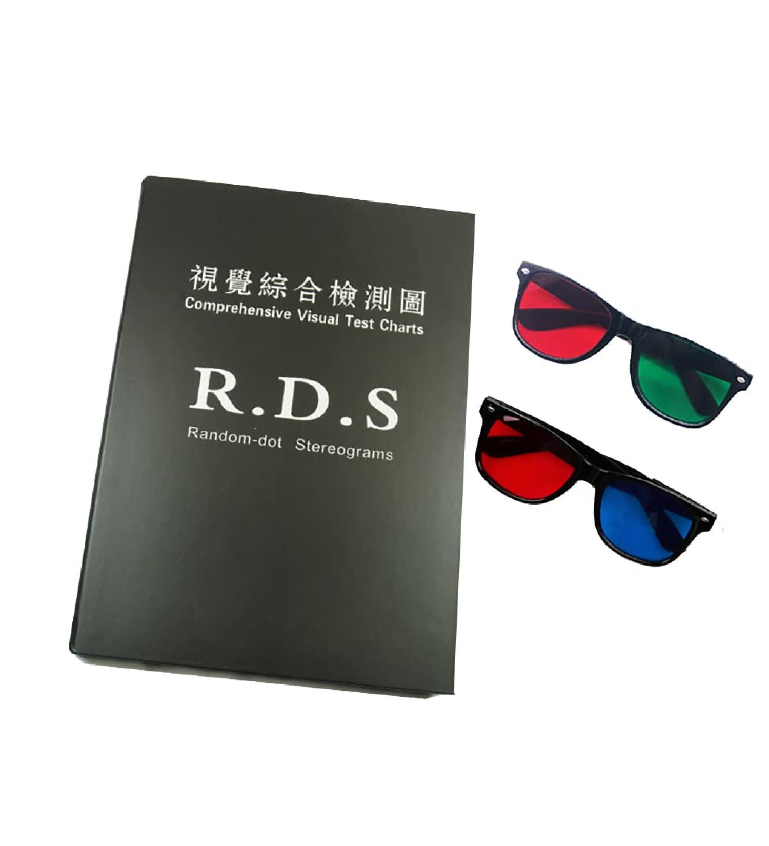 Toplionace Visual Test Charts - Random Dot Stereograms Color Blindness & Astigmatism Amsler Test Chart with 2 Glasses | International Shipping Available - Buy Online on GoSupps.com