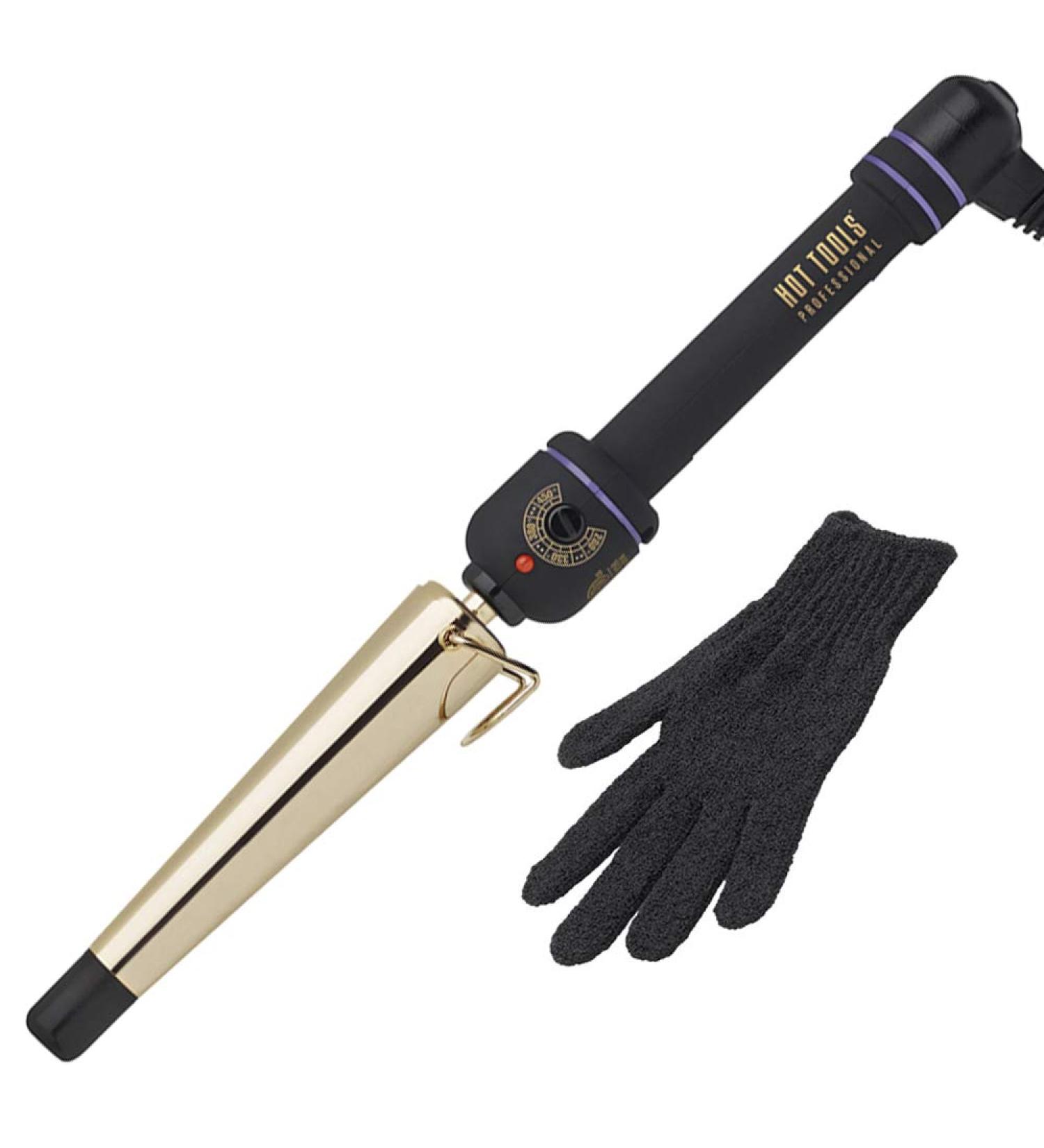 Hot Tools Pro Artist 24K Gold Tapered 1/2" to 1" Clamp-Free Curling Wand - Buy Online on GoSupps.com