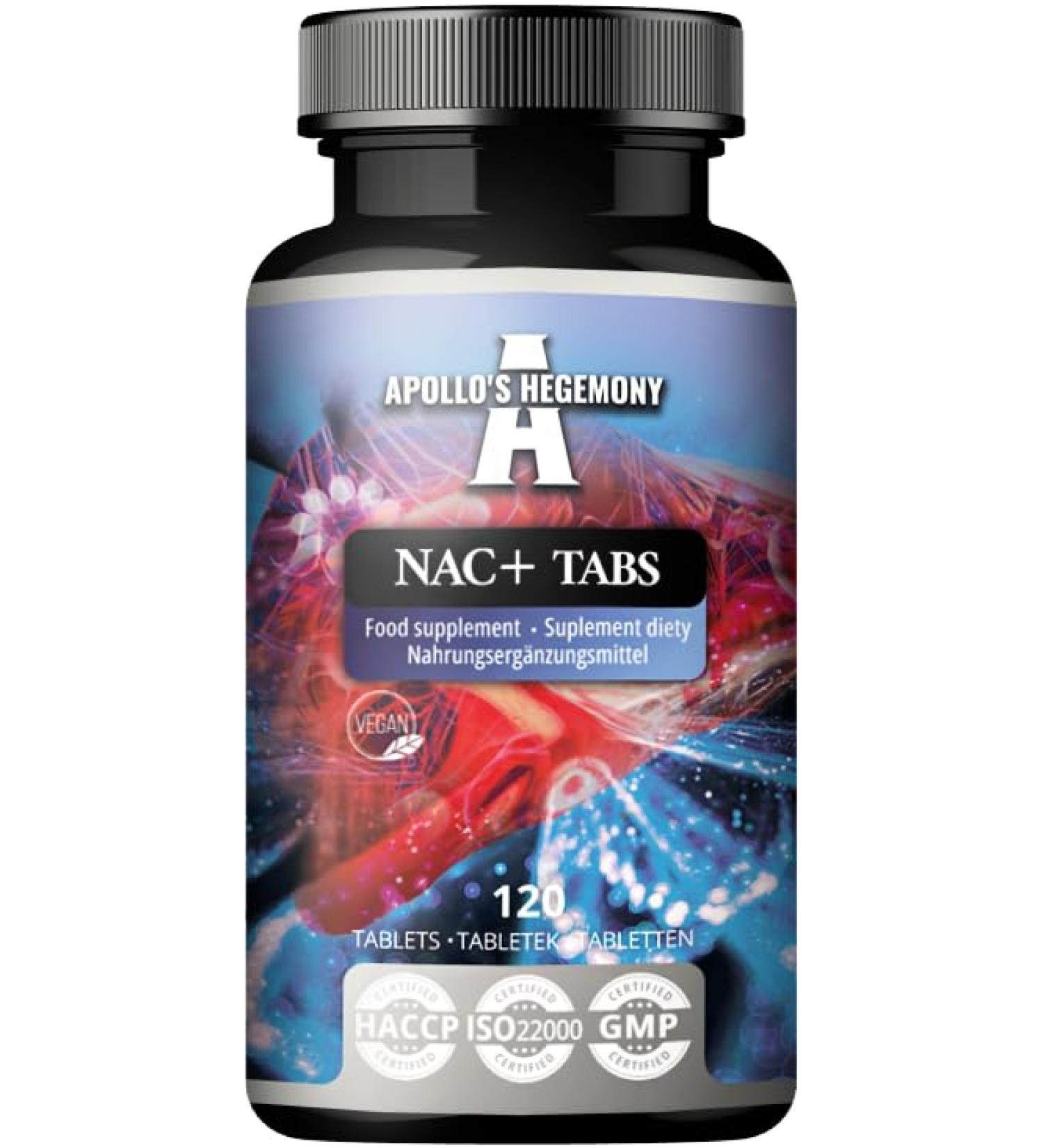 APOLLO S HEGEMONY NAC+ 150 mg | Vegan N-Acetyl L-Cysteine & Artichoke Extract | 120 Tablets | Detox & Liver Health Support | International Shipping Available - Buy Online on GoSupps.com