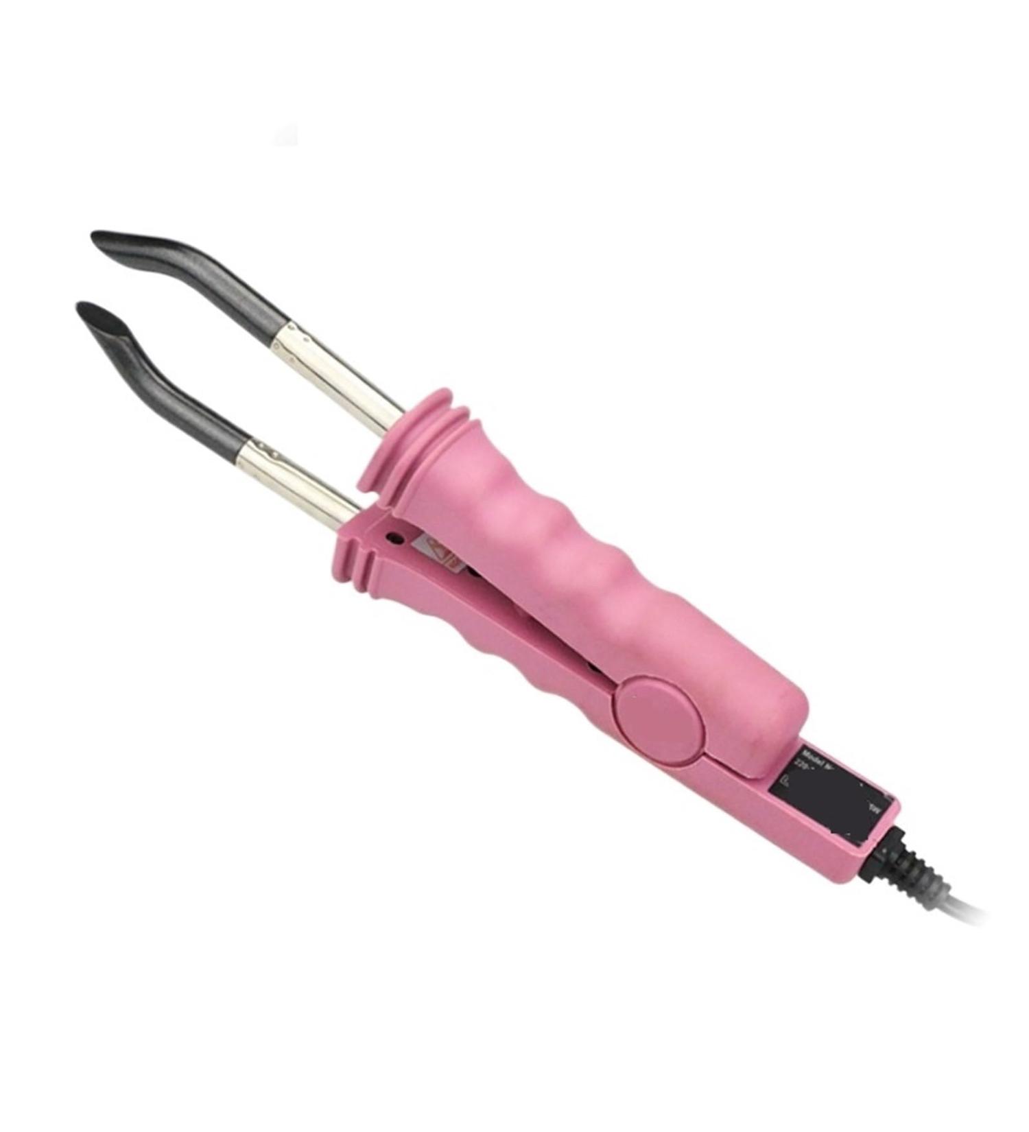 Hair extension iron 618H Professional Constant Temperature Hair Extension Iron Heat Connector Wand Iron Melting Tool(Pink) - Buy Online on GoSupps.com