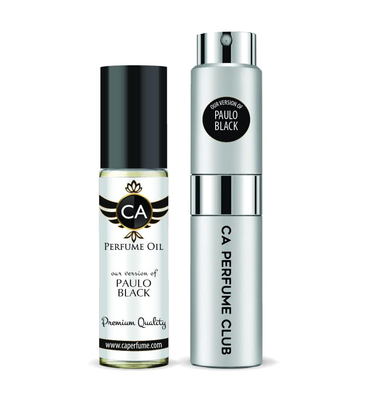 CA Perfume Duo Impression of Lauren Paulo Black For Men Eau de Parfum Refillable Atomizer Sprayer + Fragrance Body Oil Long Lasting Sample Travel Size Roll-On Bottle 0.27 Fl Oz+0.33 Fl Oz - Buy Online on GoSupps.com